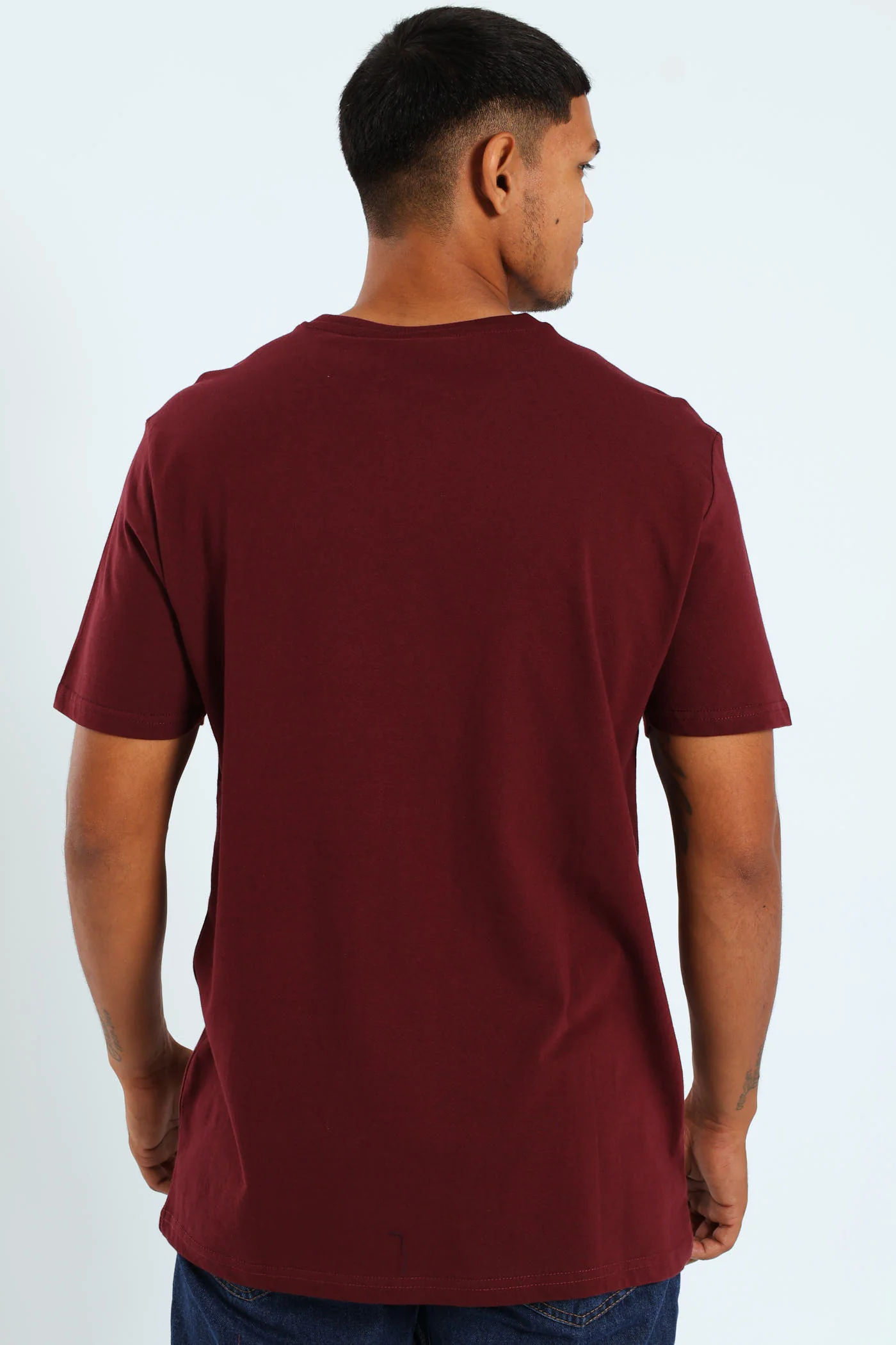Lucus Tee - Burgundy - Image 3