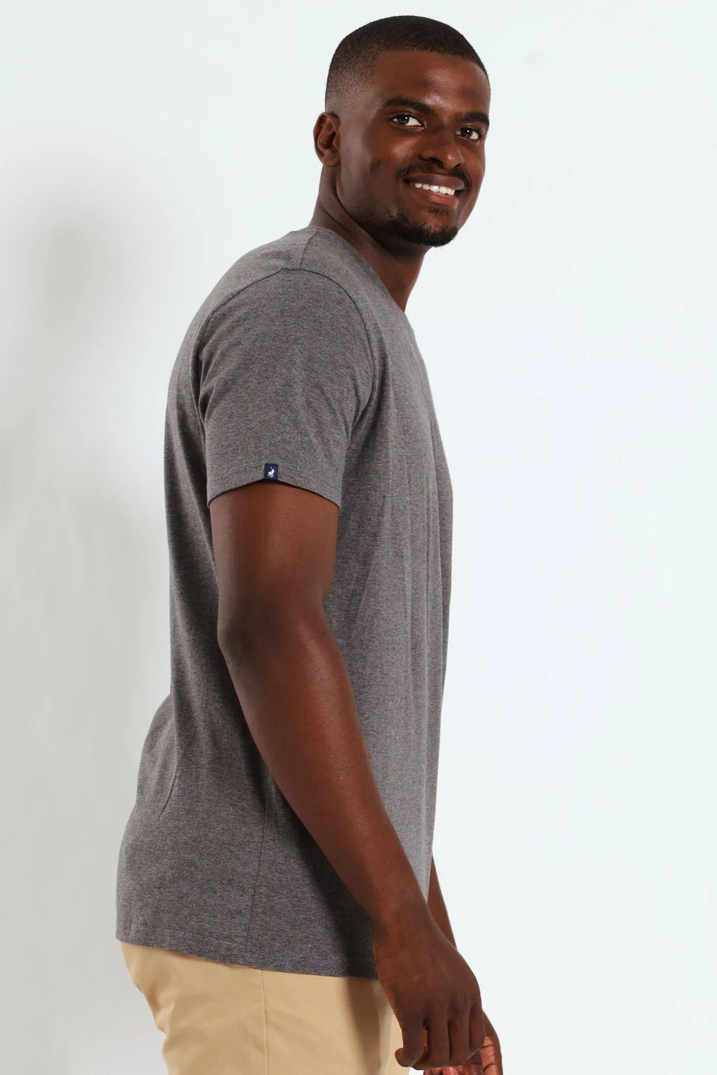 Lucus Tee - Charcoal Melange - Image 2