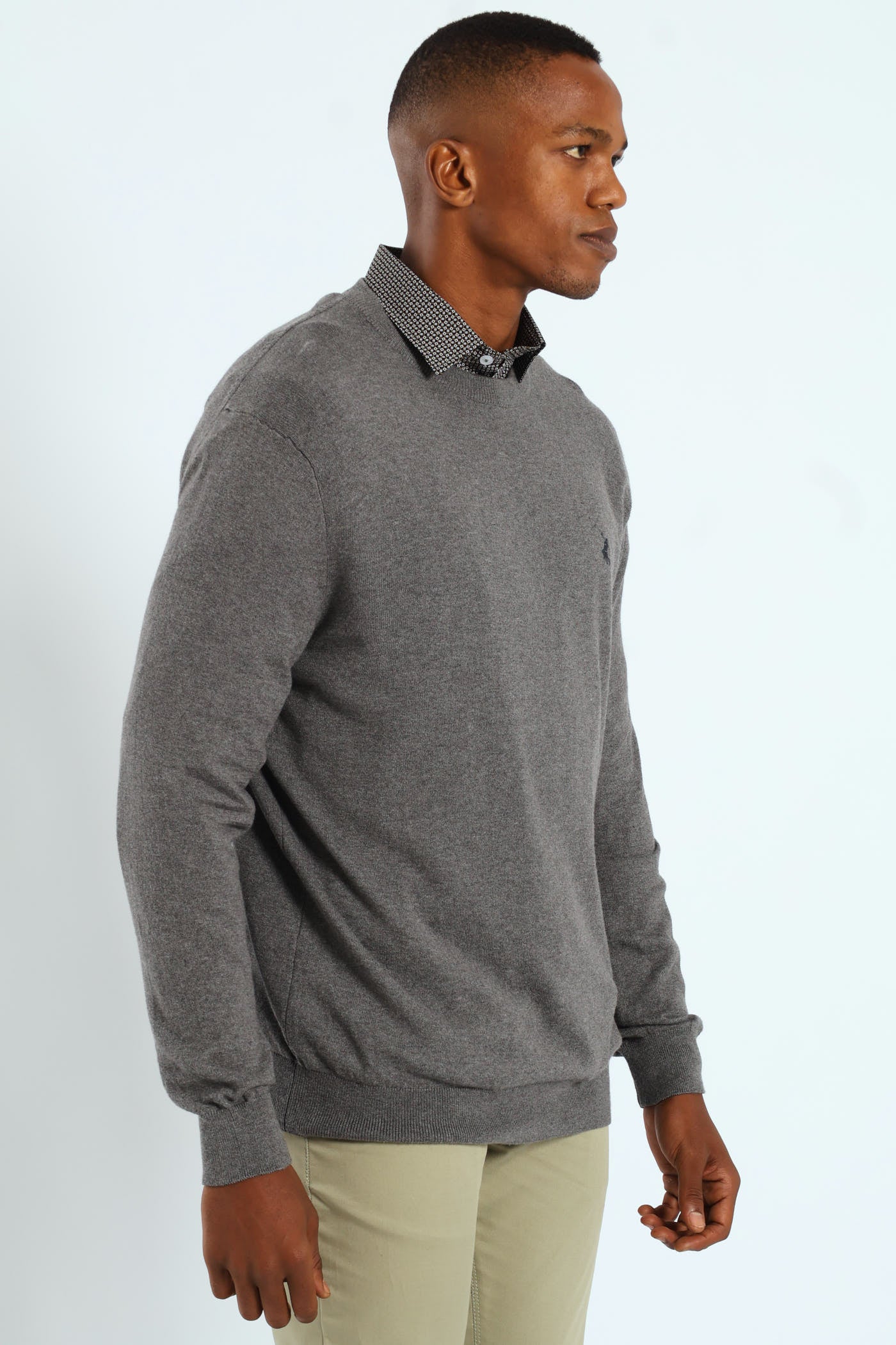 Luke Sweater - Charcoal Melange - Image 2