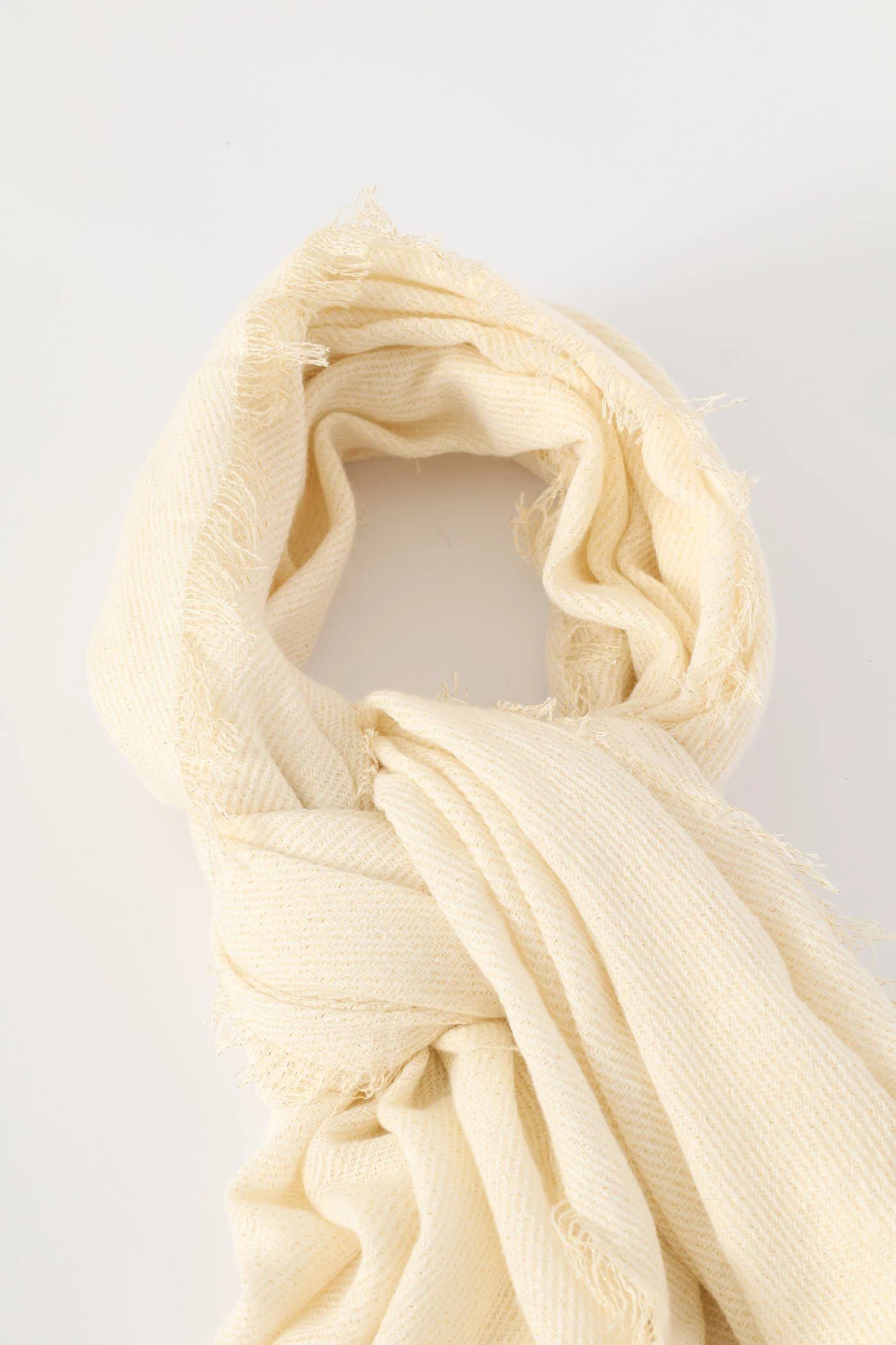 Lurex Scarf-82X172Cm - Cream - Image 3
