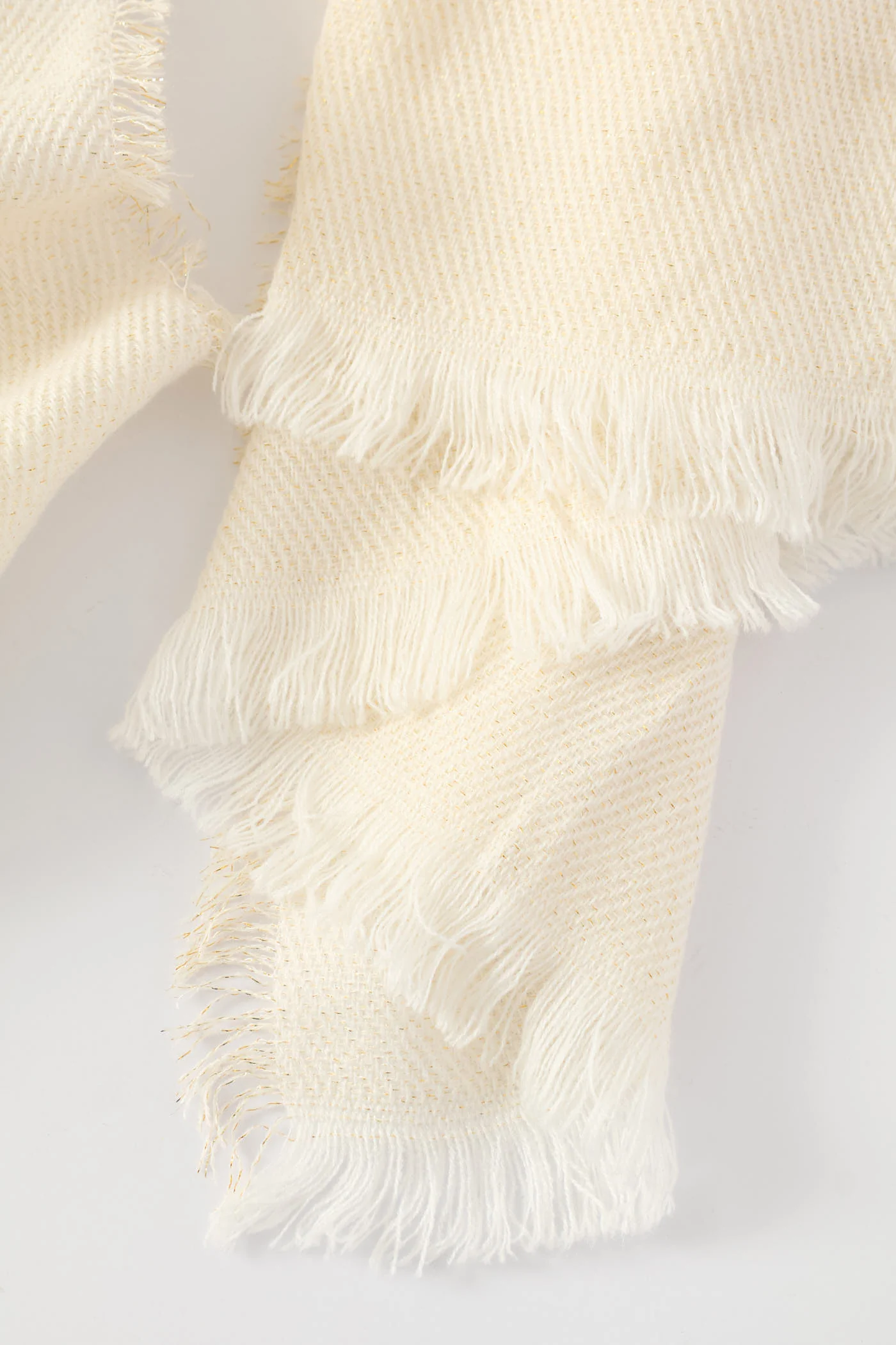Lurex Scarf-82X172Cm - Cream - Image 4