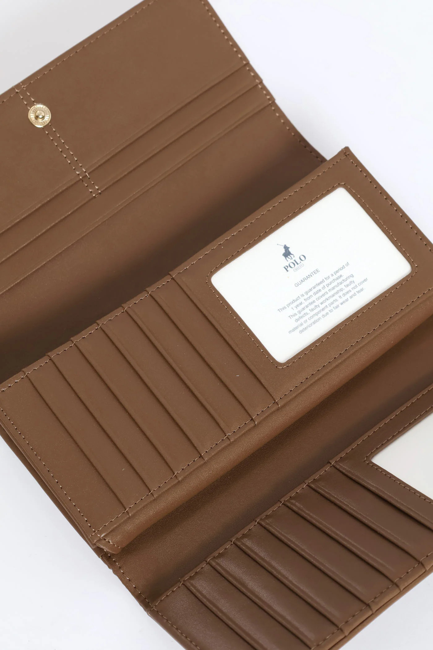 Lyon Trifold Purse - Taupe - Image 2