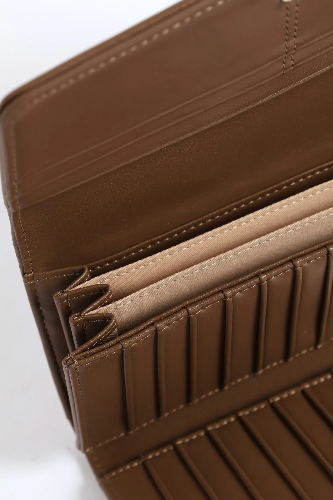Lyon Trifold Purse - Taupe - Image 5
