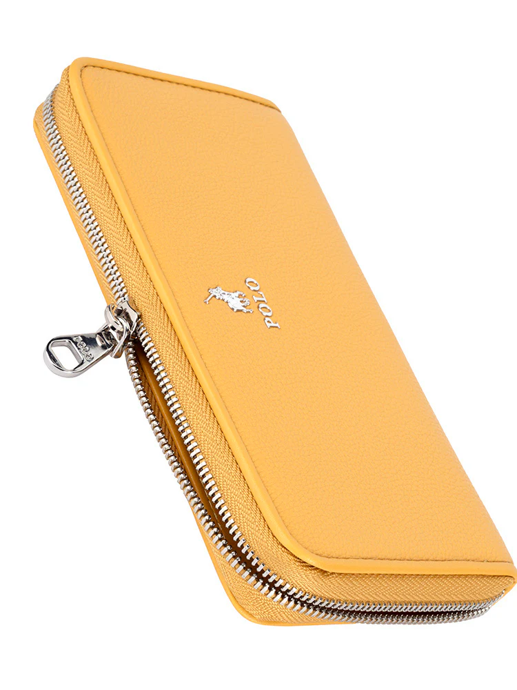 Lyon Zip Around Purse - Yellow - Image 3