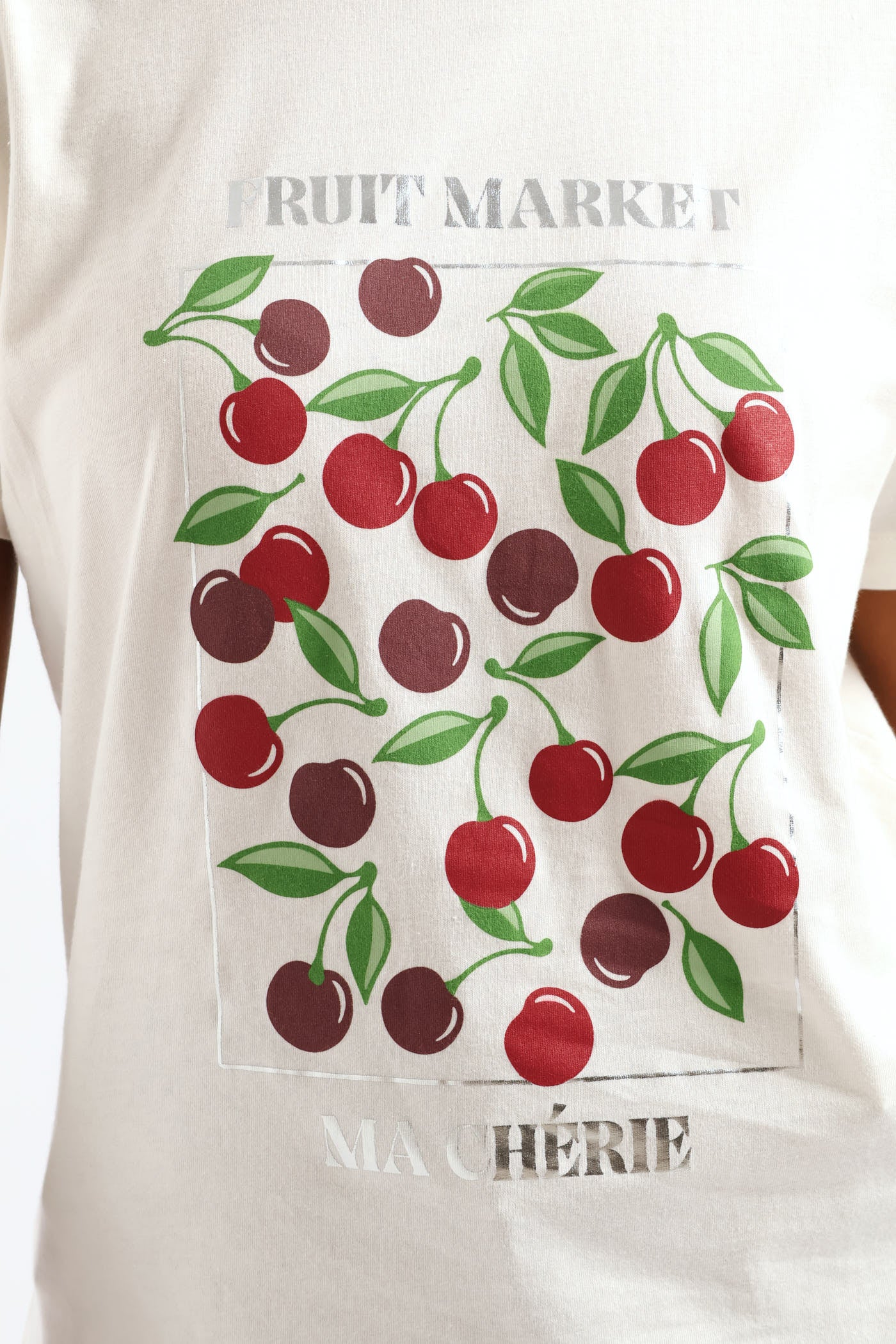 Ma Cherie Fruit Market Tee - Cream - Image 2