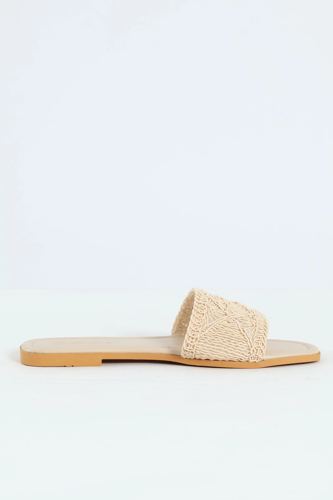 Macrame Single Band Sandal - Off White - Image 3