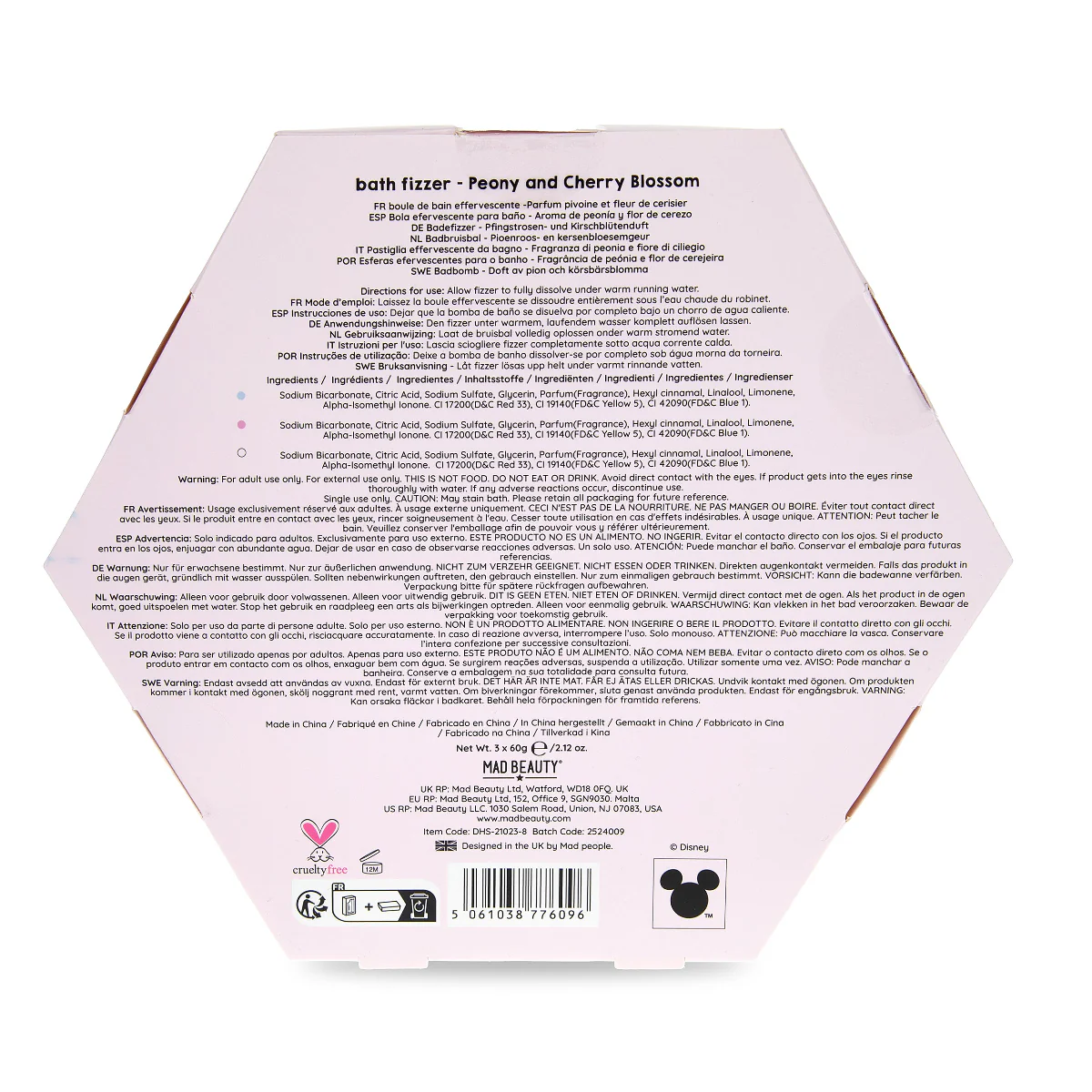 Disney I Heart Stitch Bath Fizzers Trio - Peony & Cherry Blossom - Image 7
