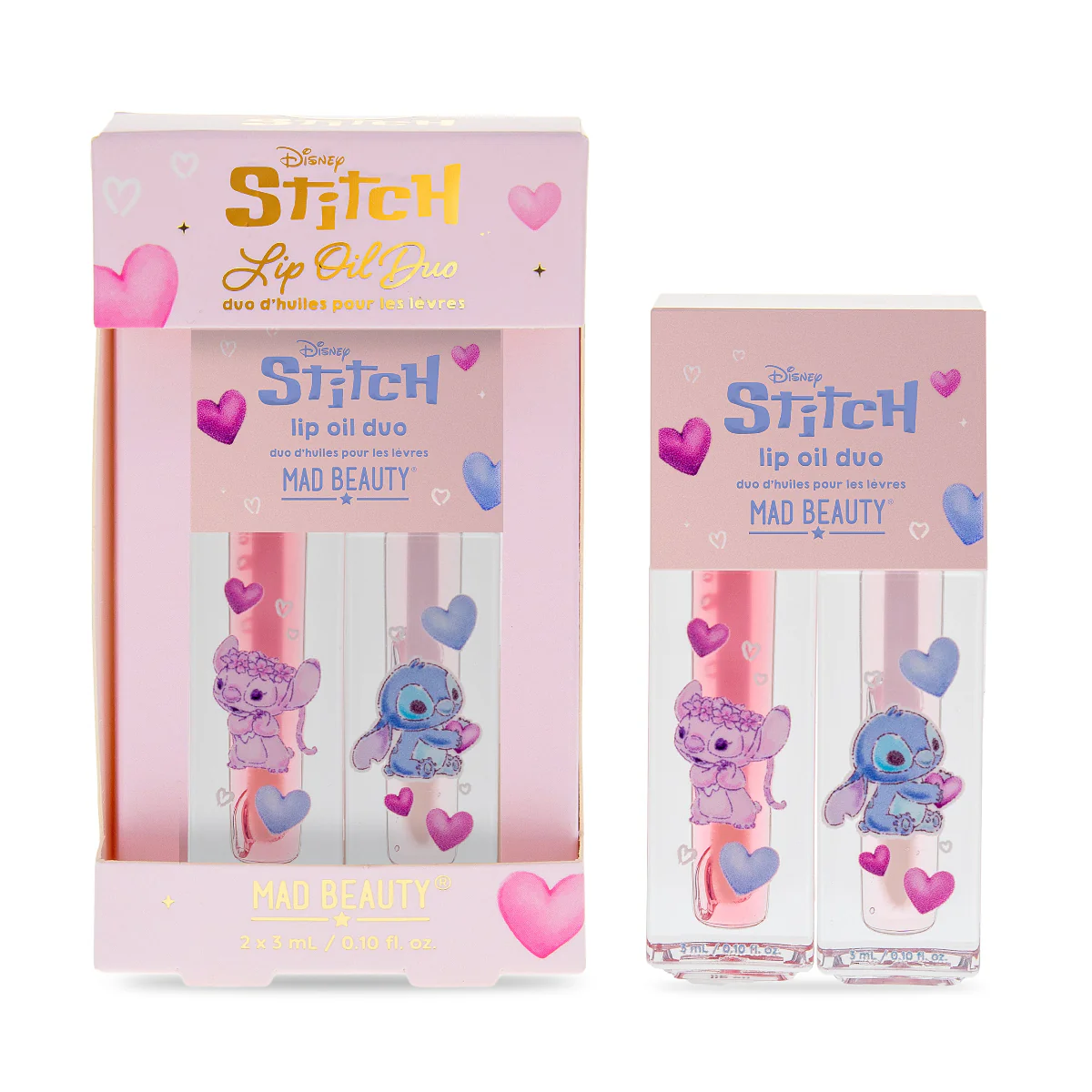 Disney I Heart Stitch Lip Oil Duo - Rhubarb & Raspberry - Image 3
