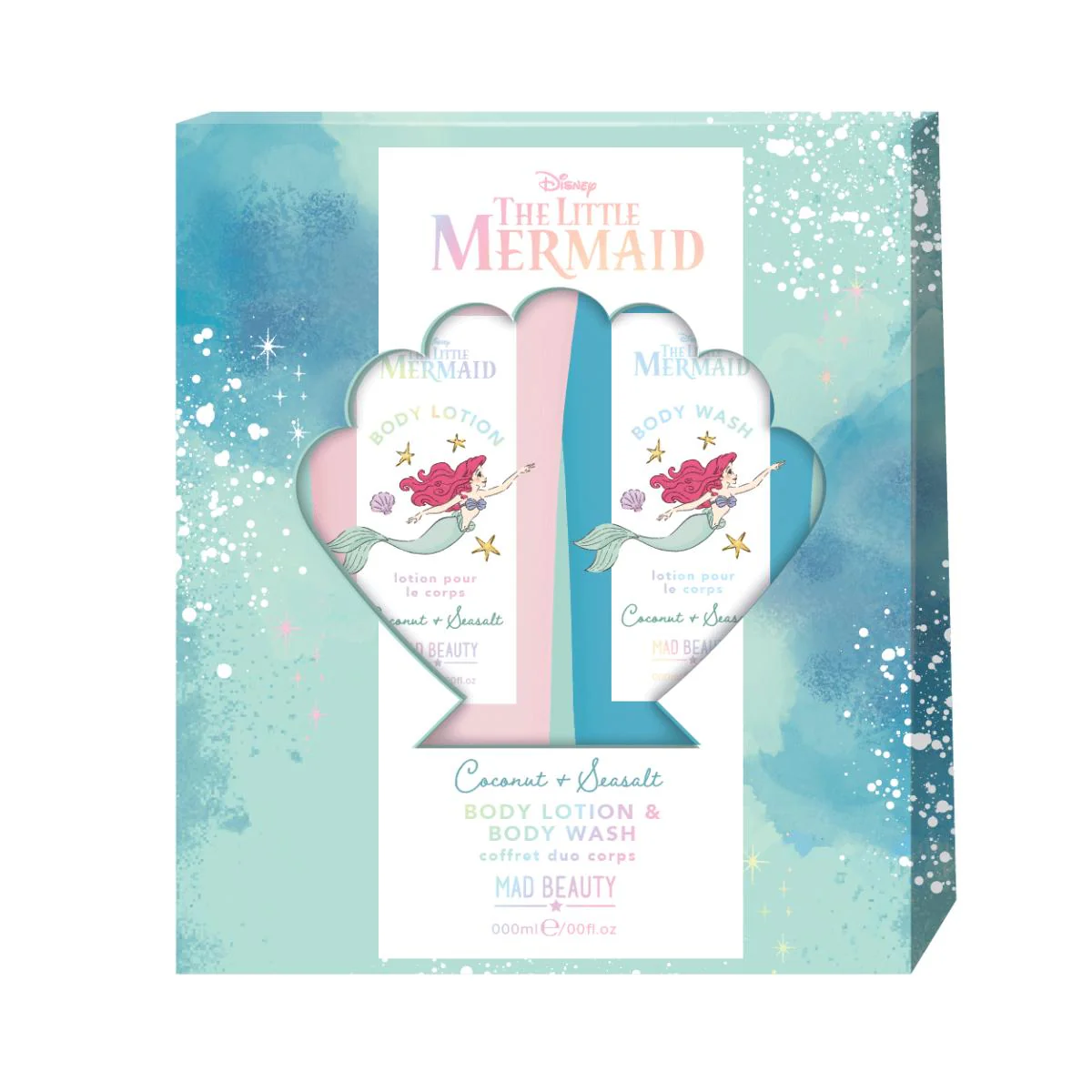 Disney The Little Mermaid Coconut & Sea Salt Bath & Body Gift Set - Image 3