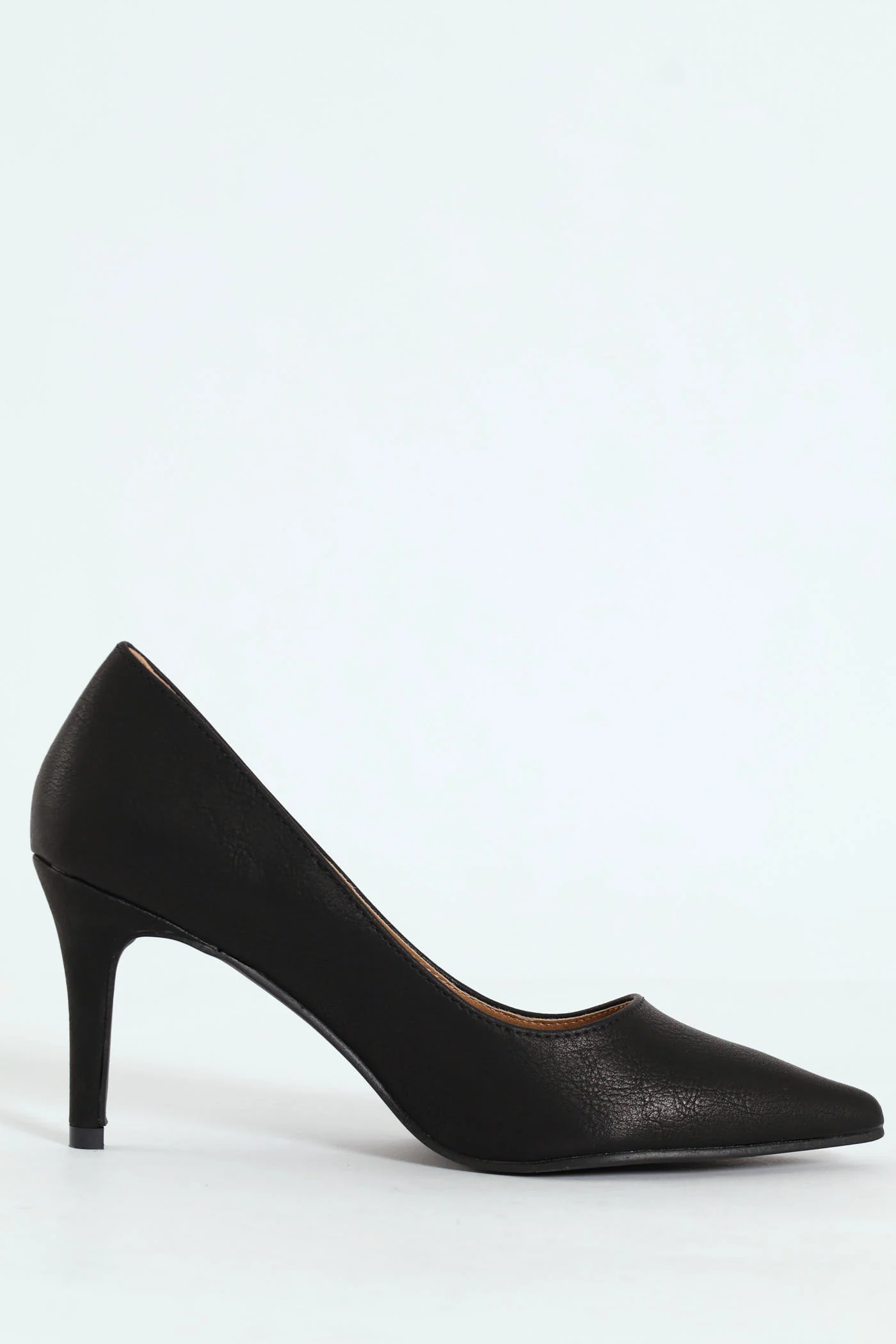 Madison Pointed Toe Stiletto Court Heel - Black - Image 4
