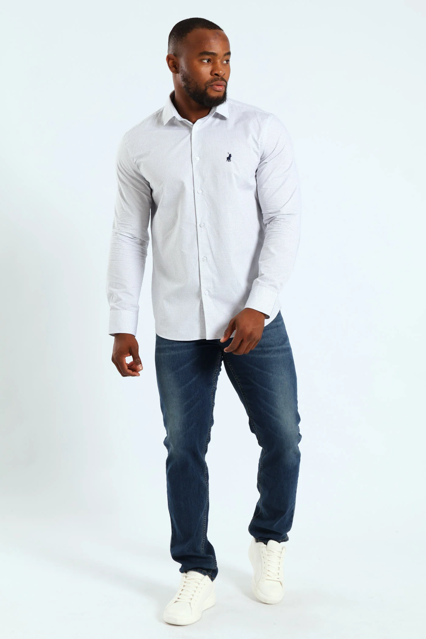 Mahan Long Sleeve Shirt - Blue - Image 5