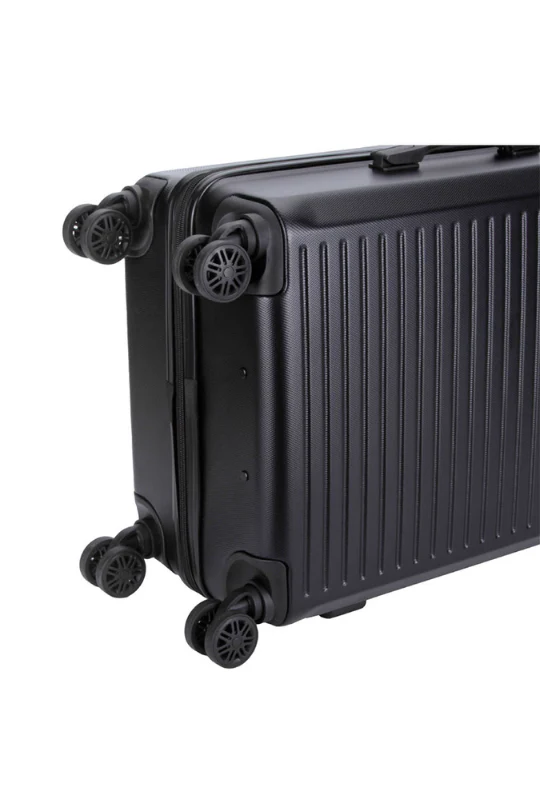 Mahe 4 Wheel Trolley Case Luggage - Black - Image 4