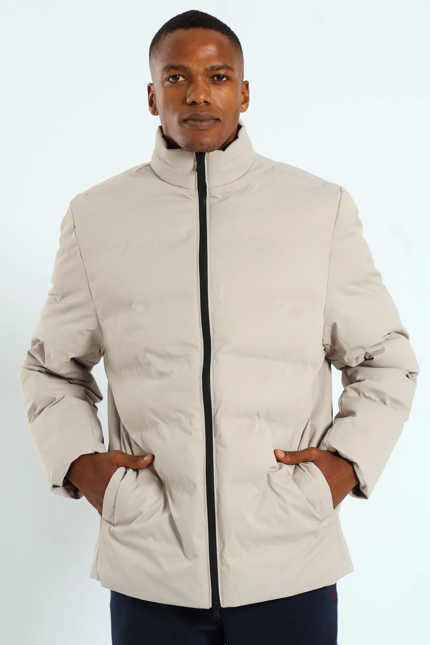 Mali Quilted Puffer - Light Grey - Image 2
