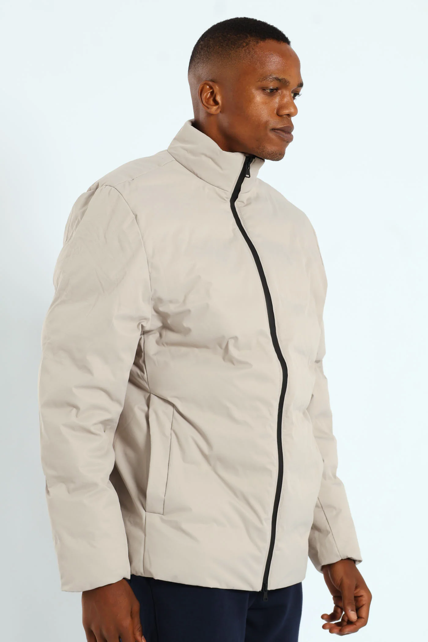 Mali Quilted Puffer - Light Grey - Image 3
