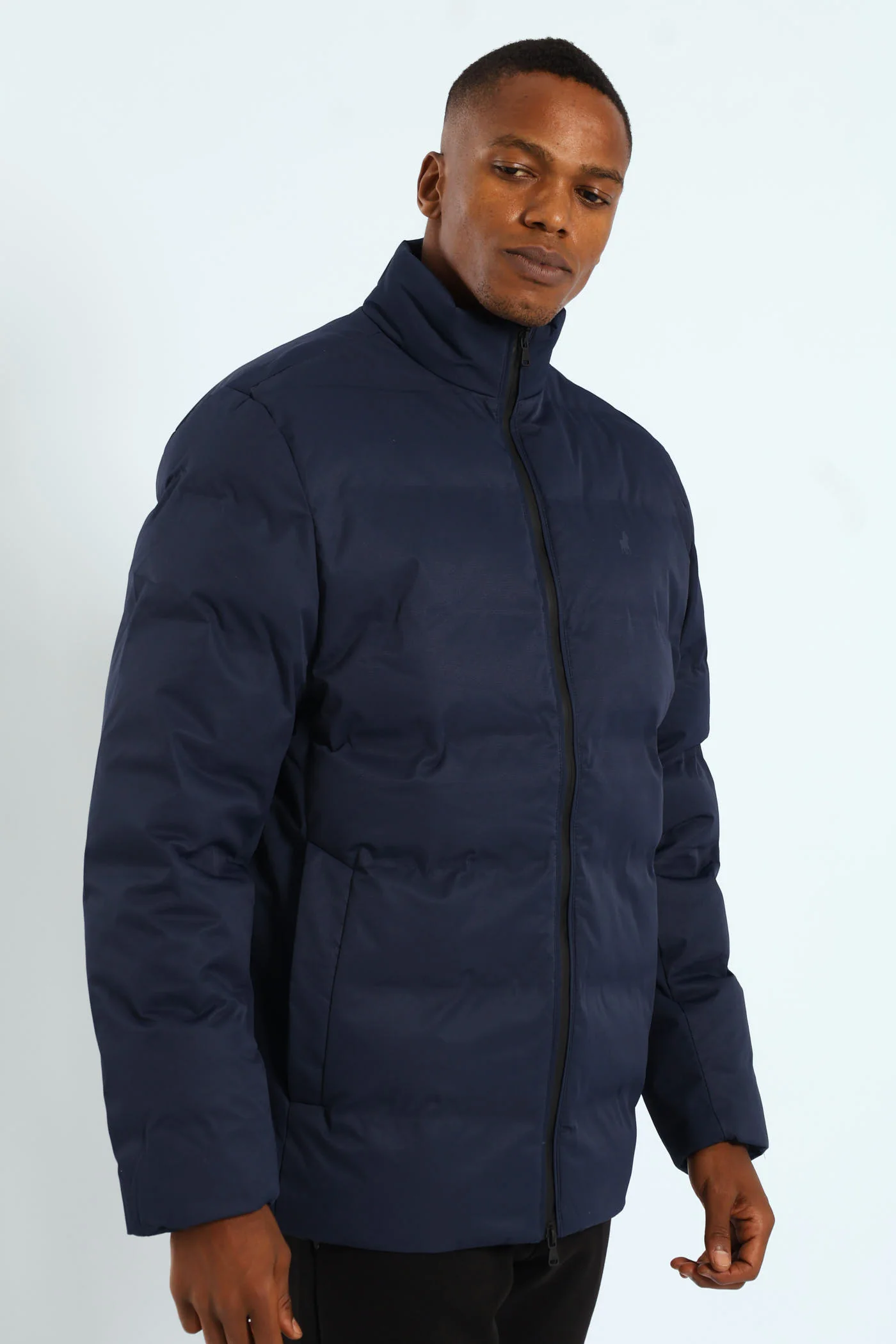 Mali Quilted Puffer - Navy - Image 3