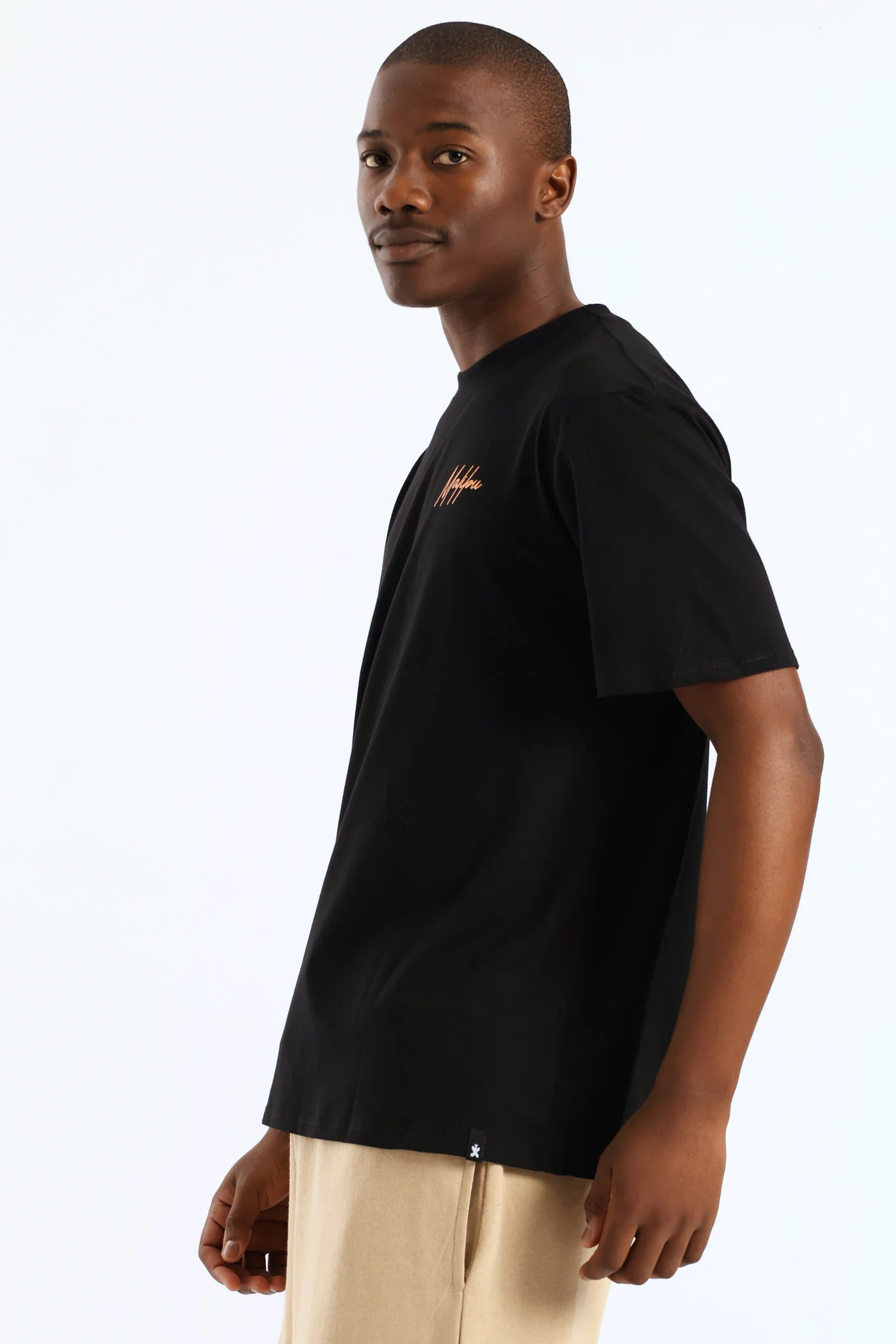 Malibu Front & Back Printed Tee - Black - Image 3