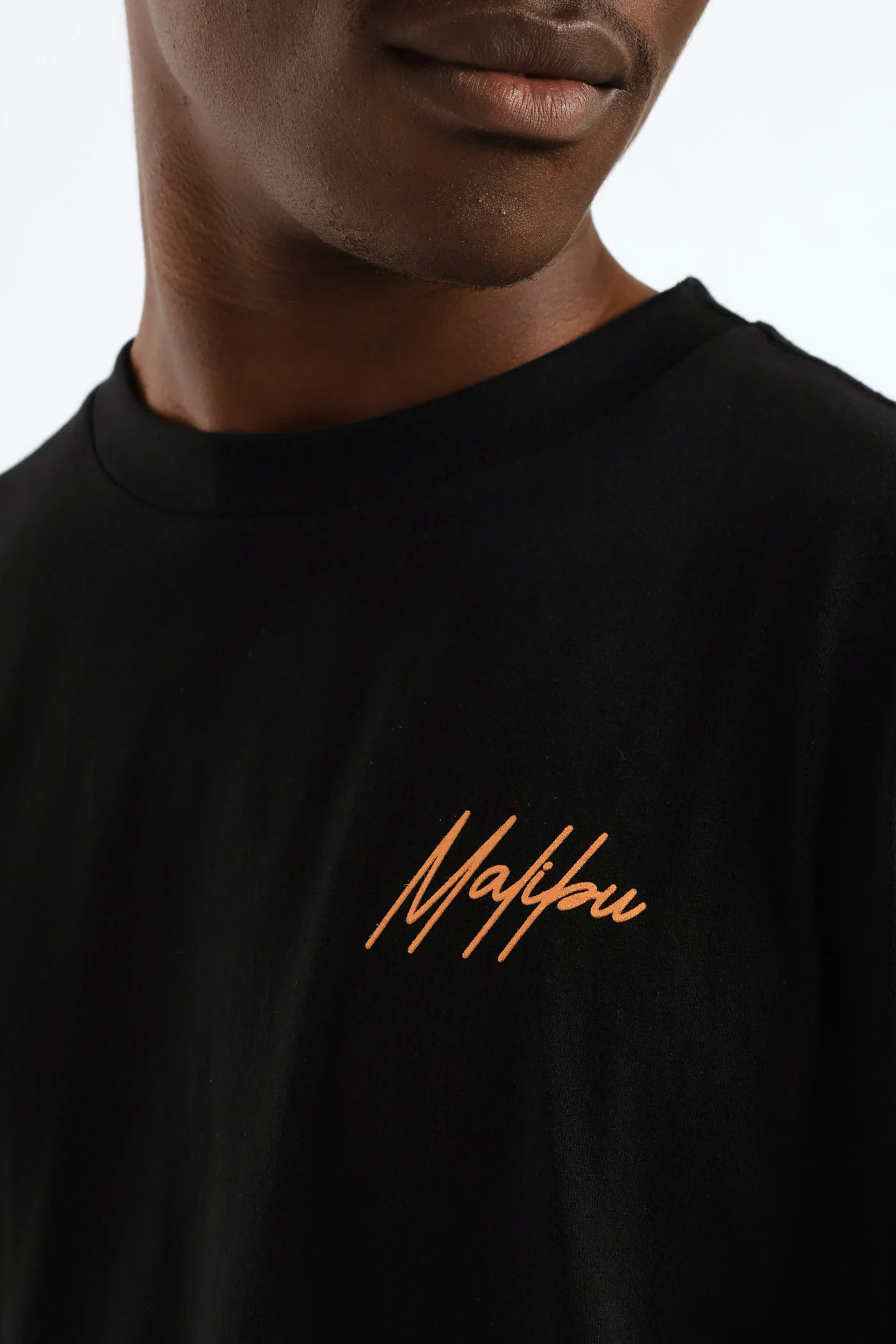 Malibu Front & Back Printed Tee - Black - Image 4