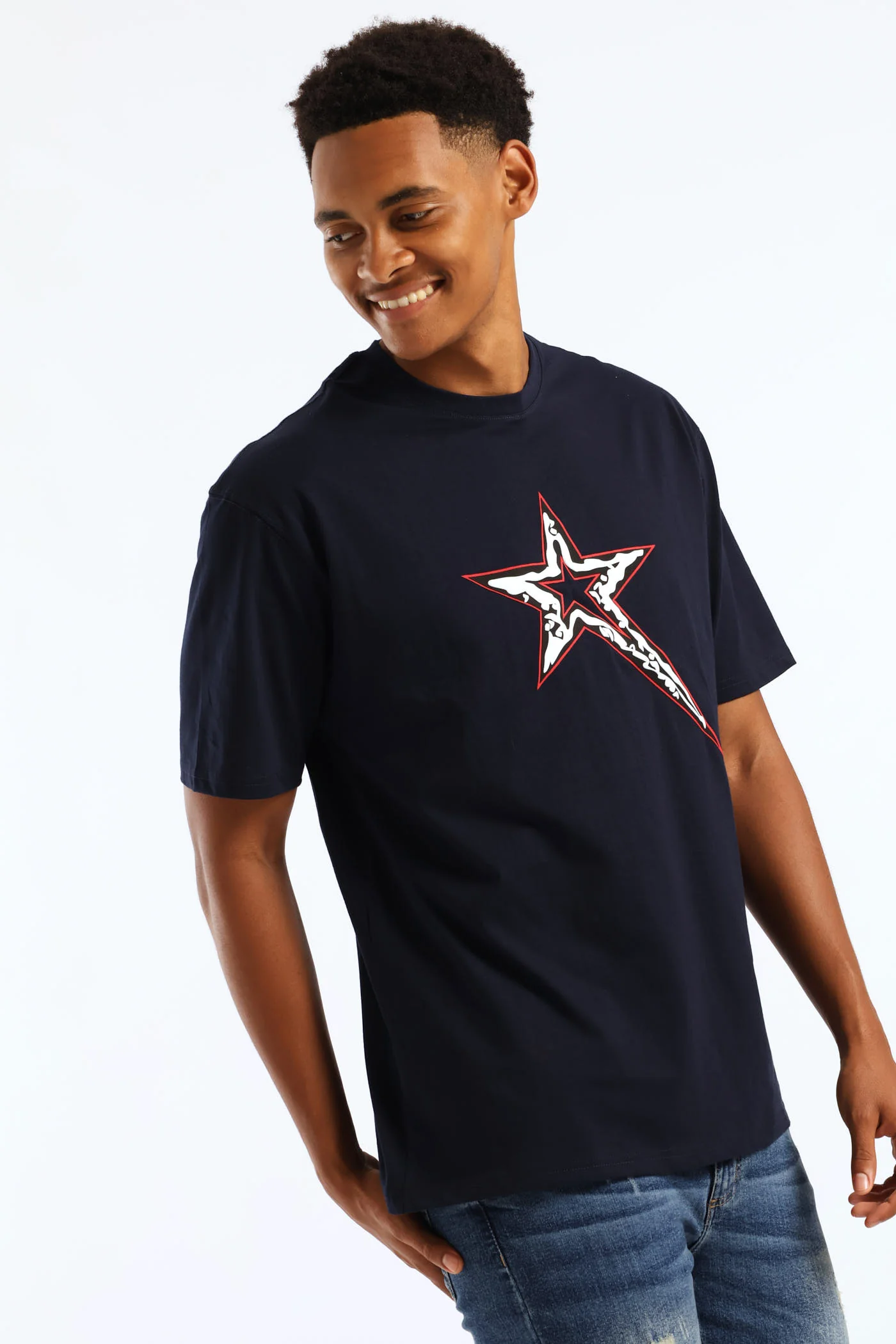 Mania Tee - Navy - Image 3