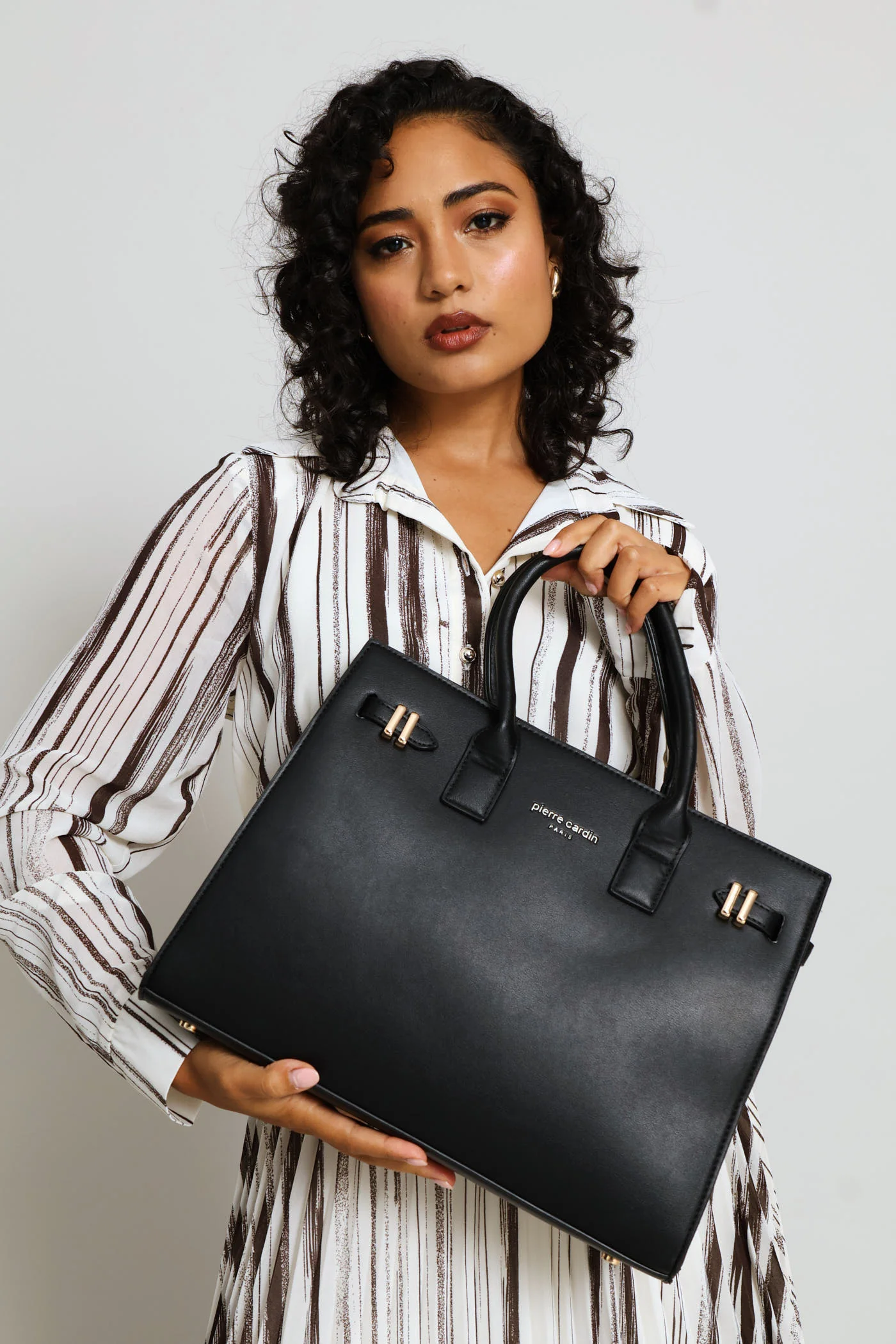 Margaux Satchel Bag - Black - Image 11