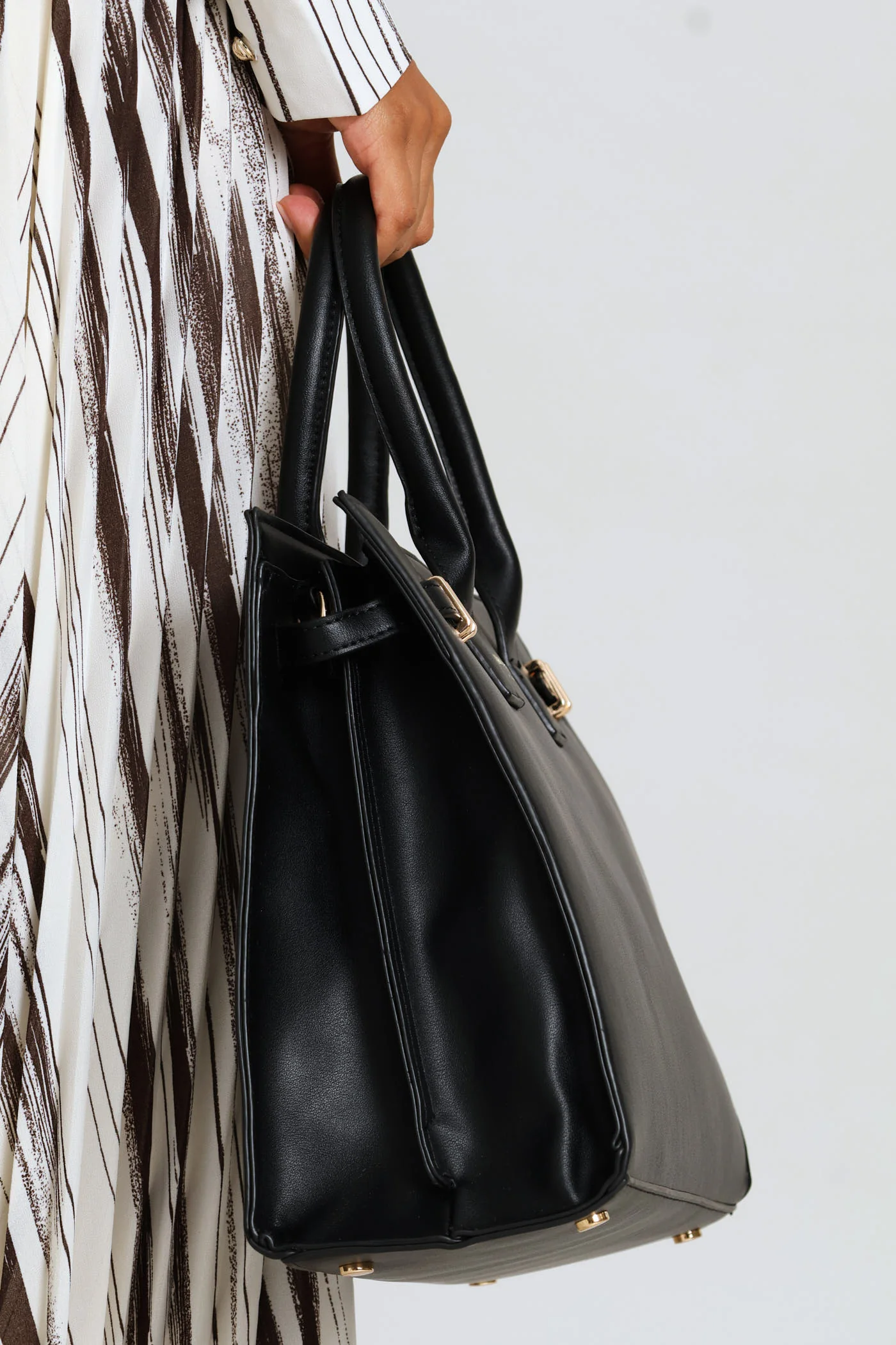 Margaux Satchel Bag - Black - Image 5