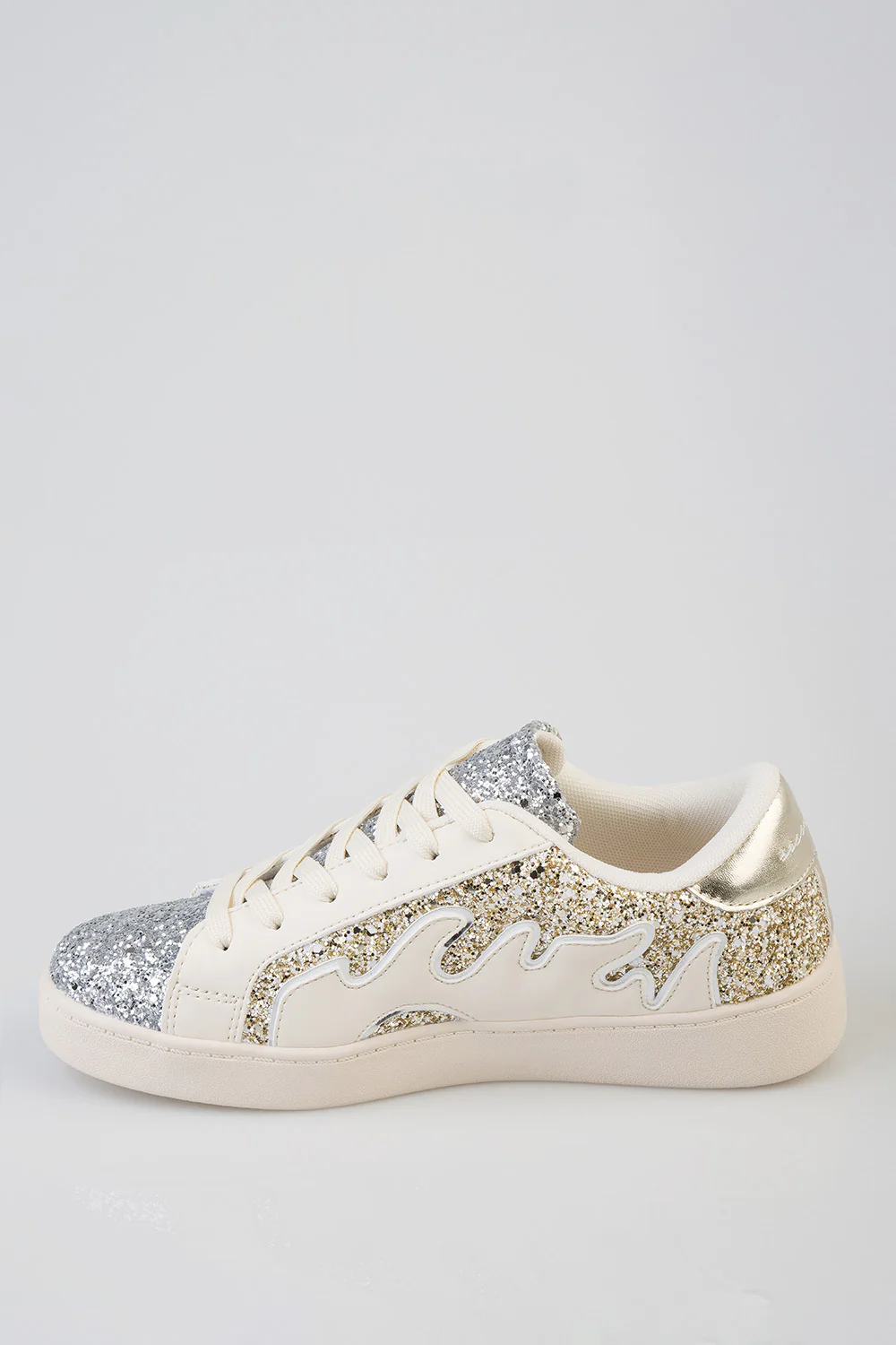 Marguerite Bling Detail Sneaker - Cream - Image 5