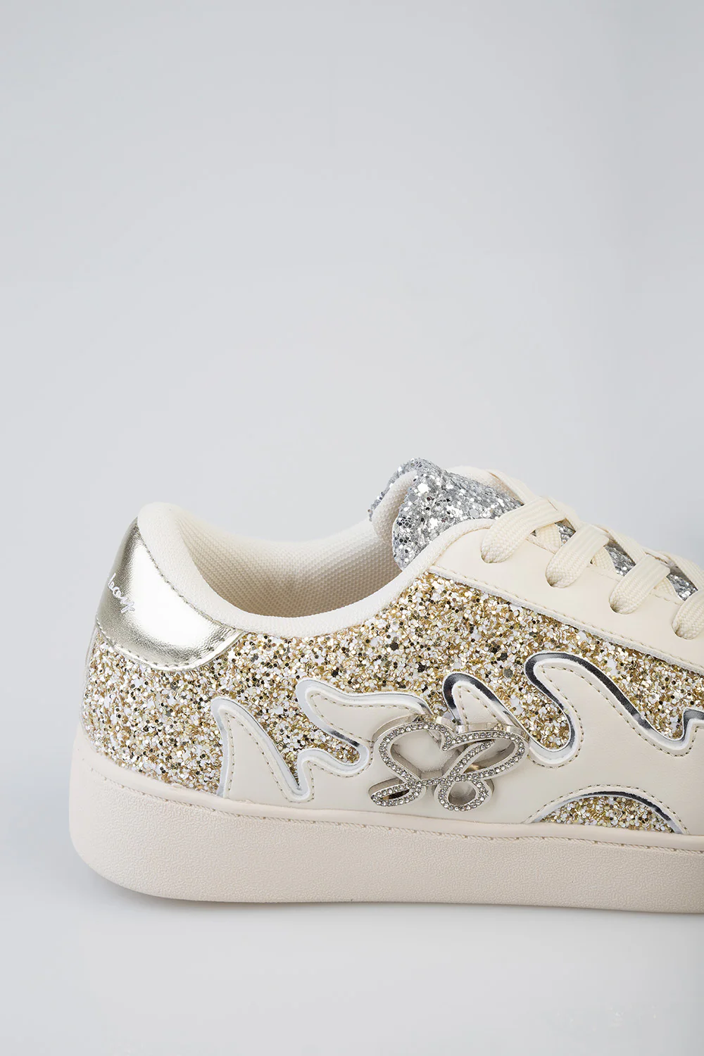 Marguerite Bling Detail Sneaker - Cream - Image 6