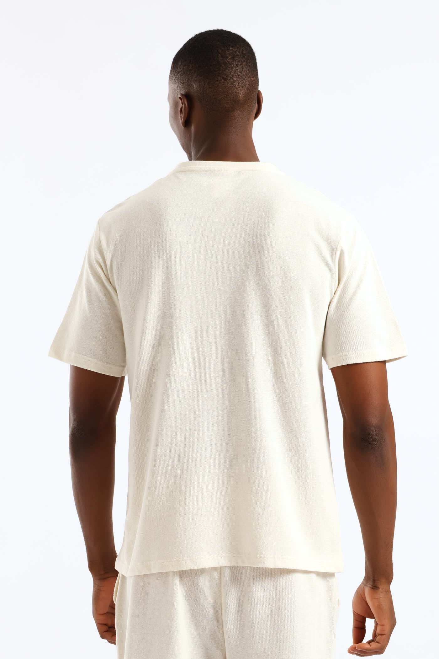 Marshmallow Henley Pyjama Top - Cream - Image 4