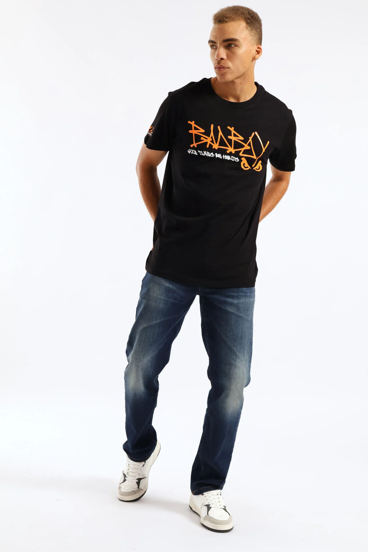 Mask Tee - Black - Image 6