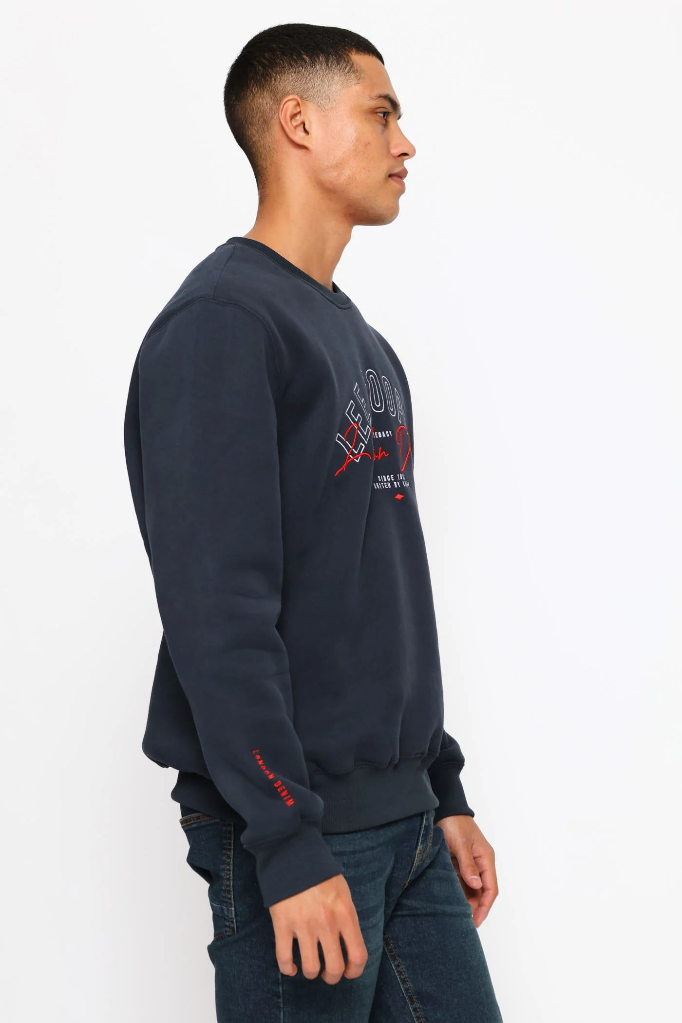 Mathis Crew Top - Navy - Image 3