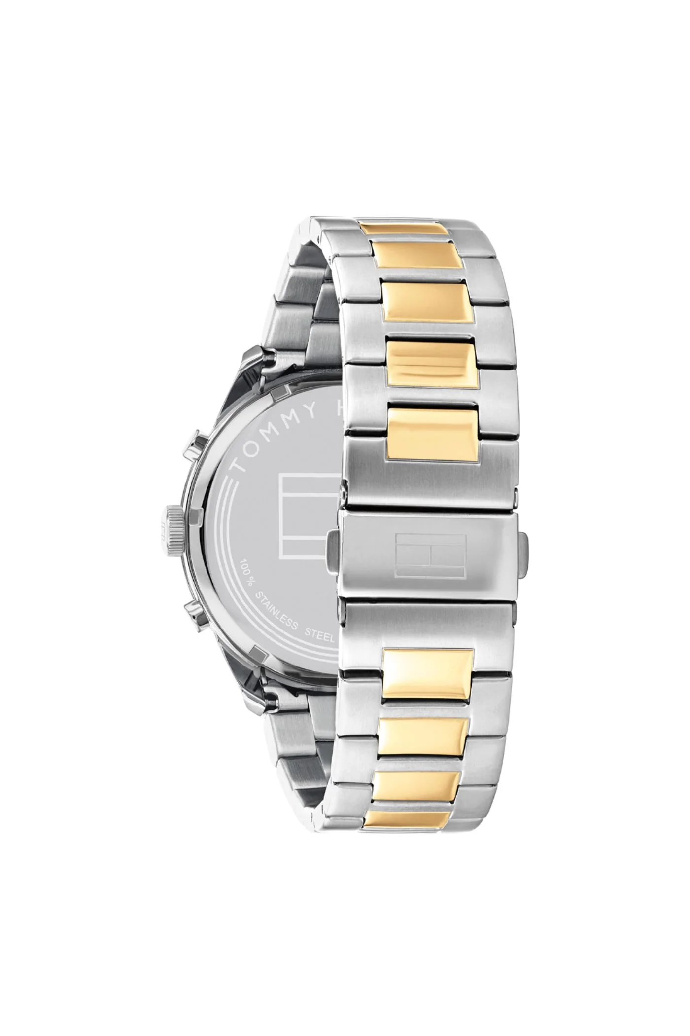 Matthew Two Tone Mens Quartz Stainless Steel Watch - Black - Image 4