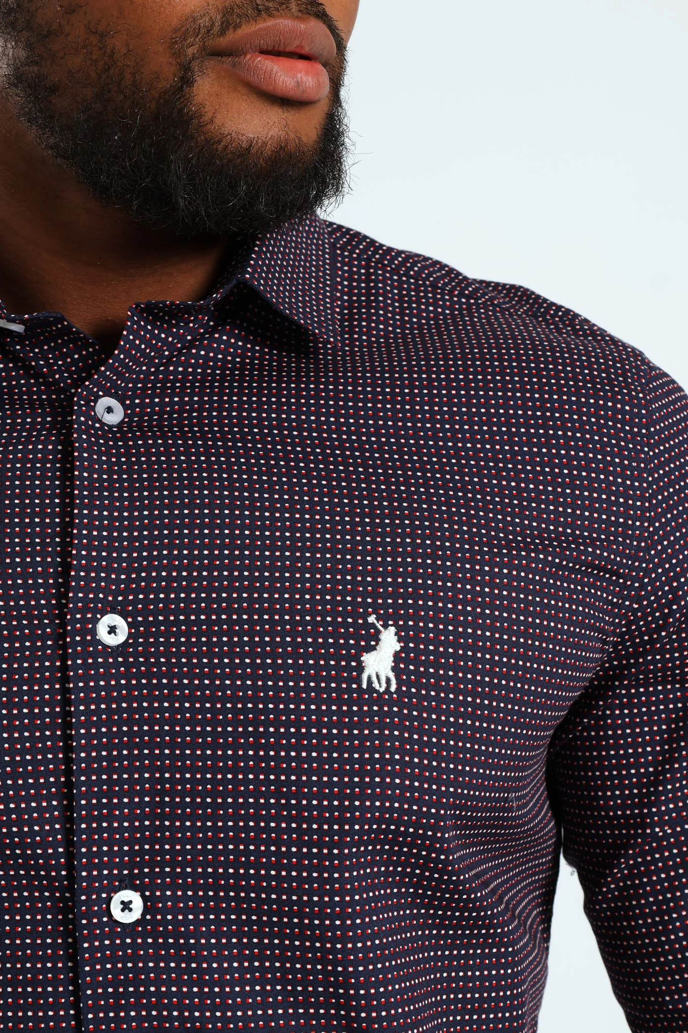 Maxim Long Sleeve Shirt - Navy - Image 2
