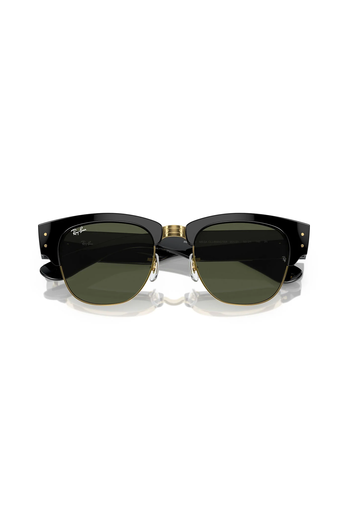Mega Clubmaster Sunglasses - Black - Image 5