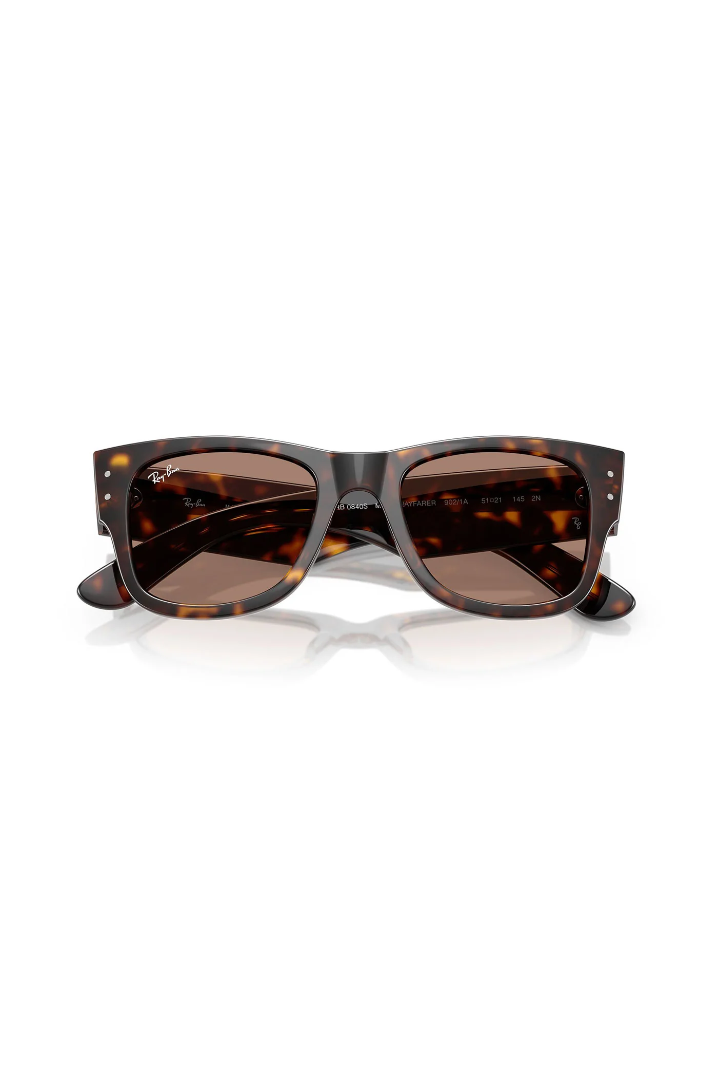 Mega Wayfarer Havana Sunglasses - Light Violet - Image 5
