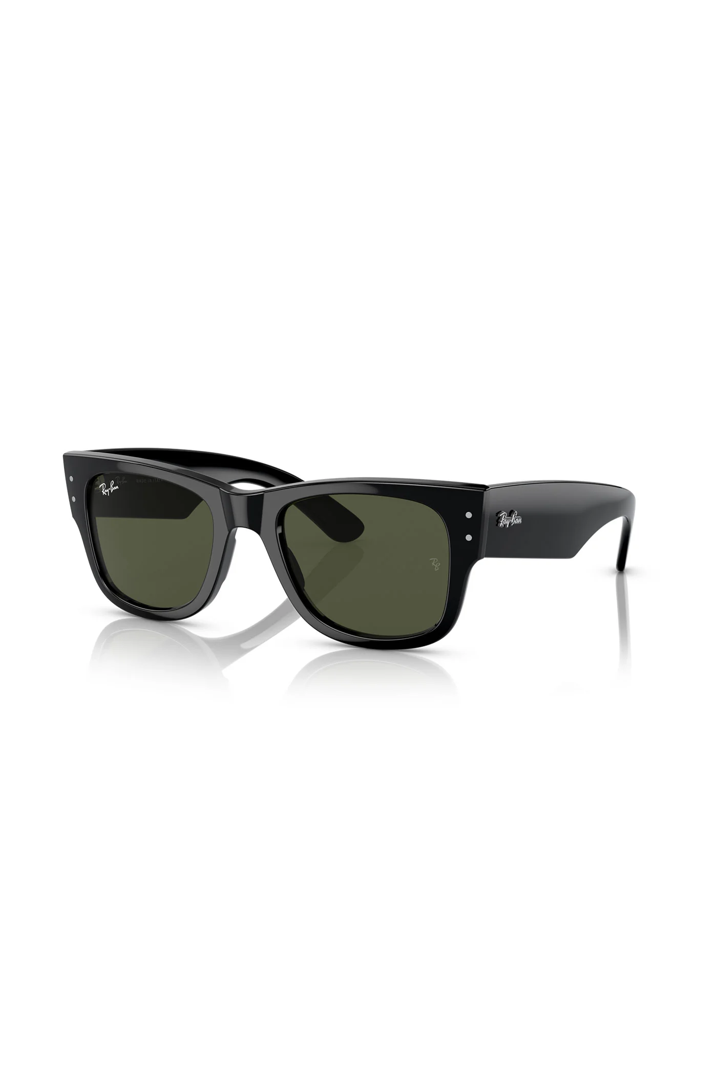 Mega Wayfarer Sunglasses - Black - Image 2