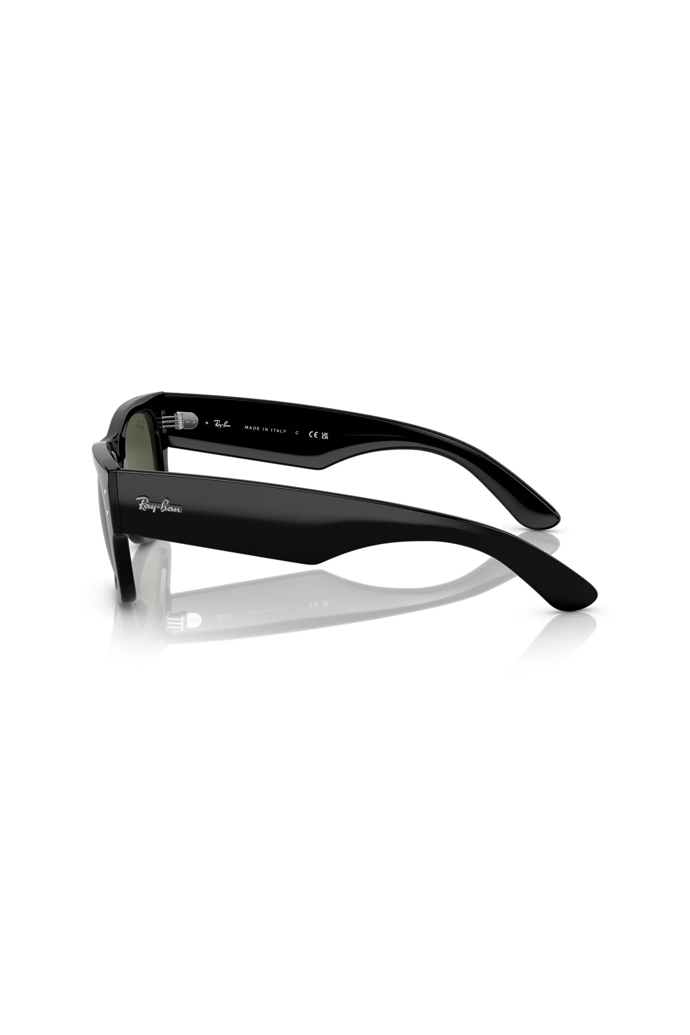 Mega Wayfarer Sunglasses - Black - Image 3
