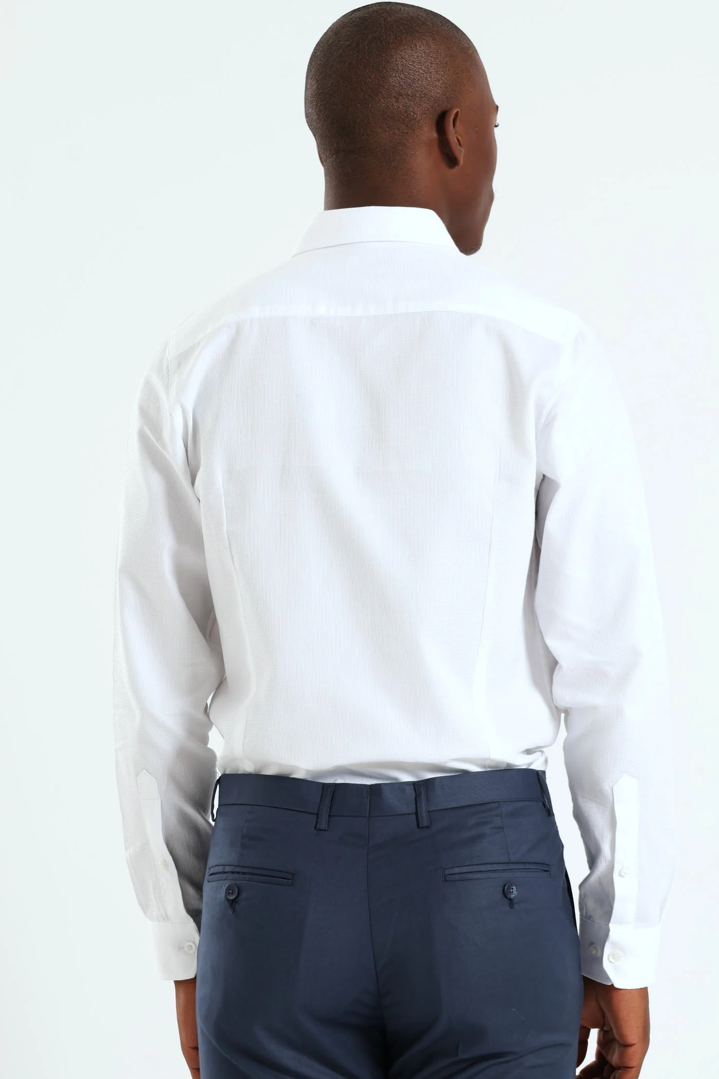 Melange Textured Shirt - White - Image 3