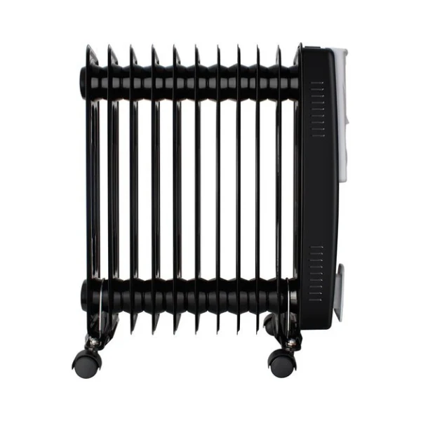 Mellerware 2500W 11 Fin Oil Filled Steel Heater - Black - Image 2
