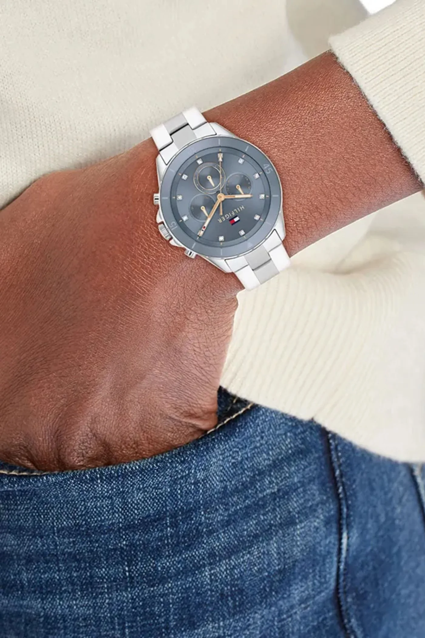Mellie Blue Dial Watch - Silver - Image 2