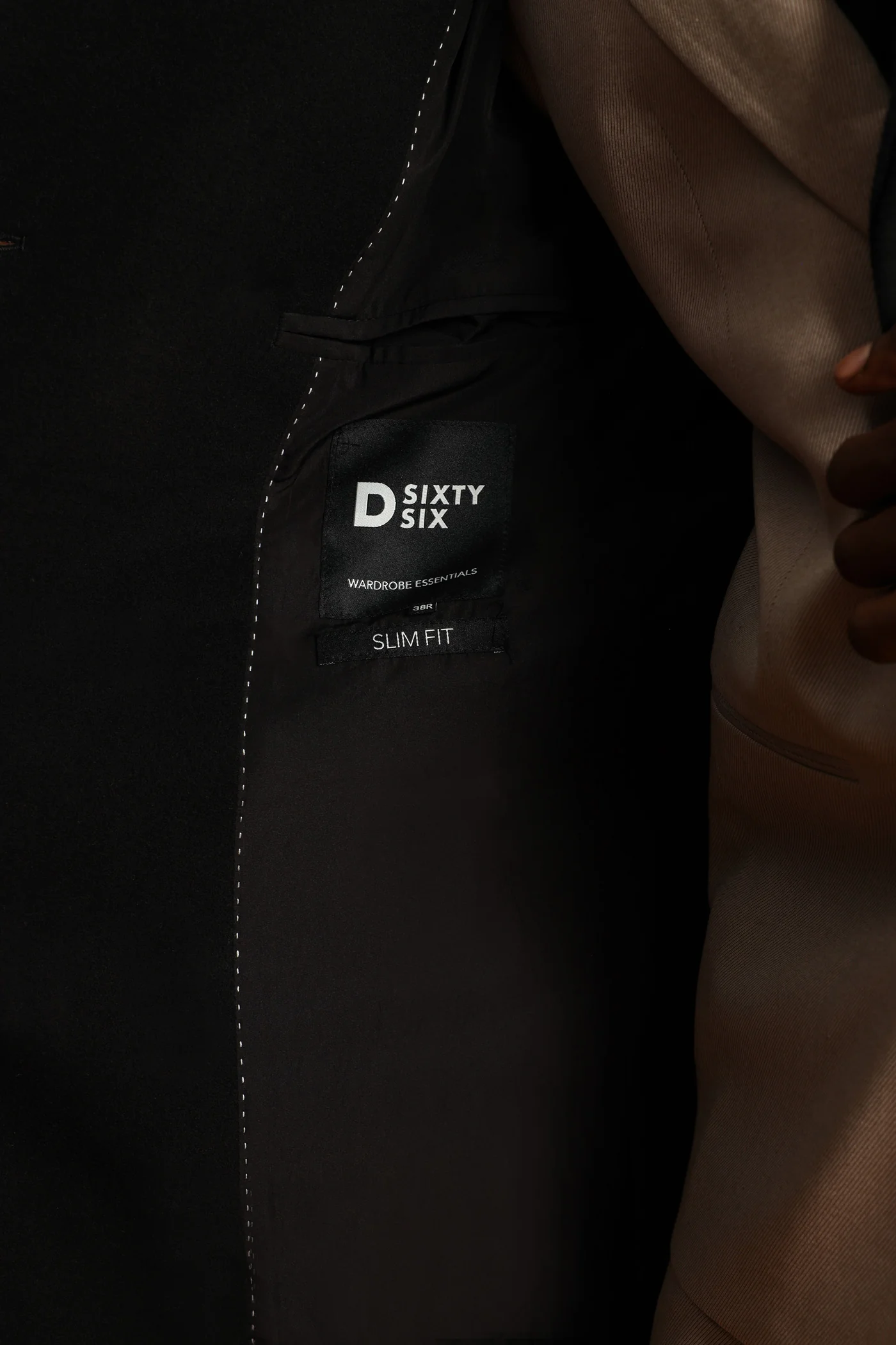 Melton Coat - Black - Image 7