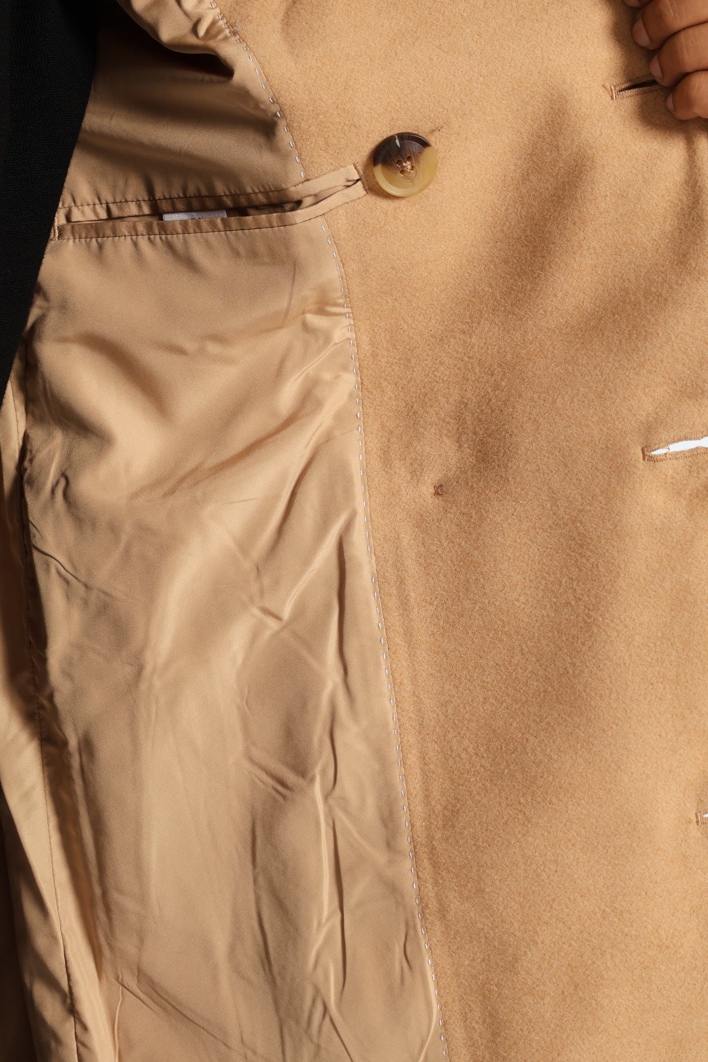 Melton Coat - Tan - Image 6