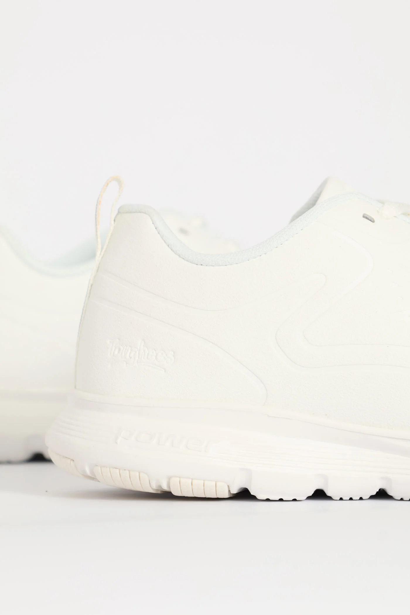 Mens Back To School Lace Up Trainer - White - Image 2