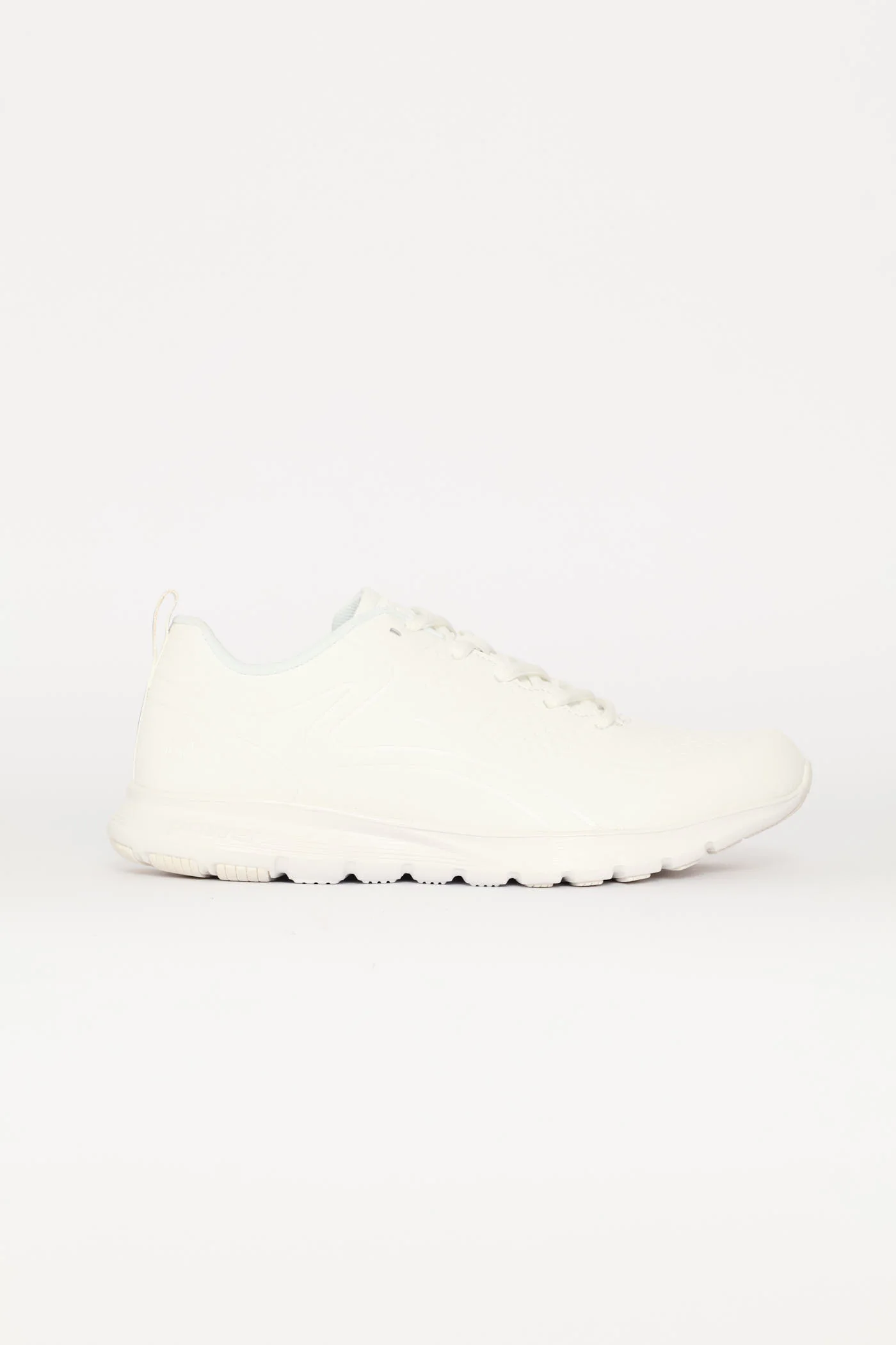 Mens Back To School Lace Up Trainer - White - Image 4