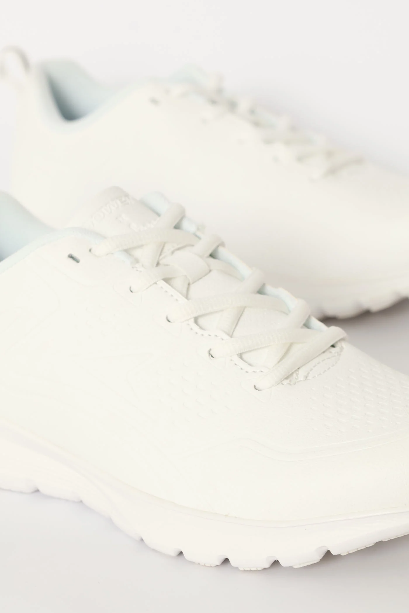 Mens Back To School Lace Up Trainer - White - Image 5