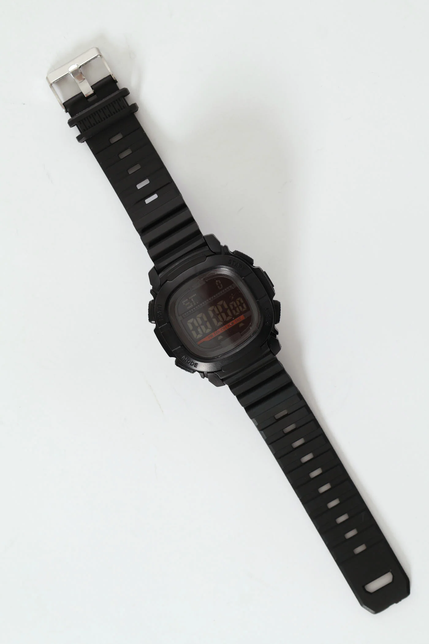 Mens Sporty Watch - Black - Image 2