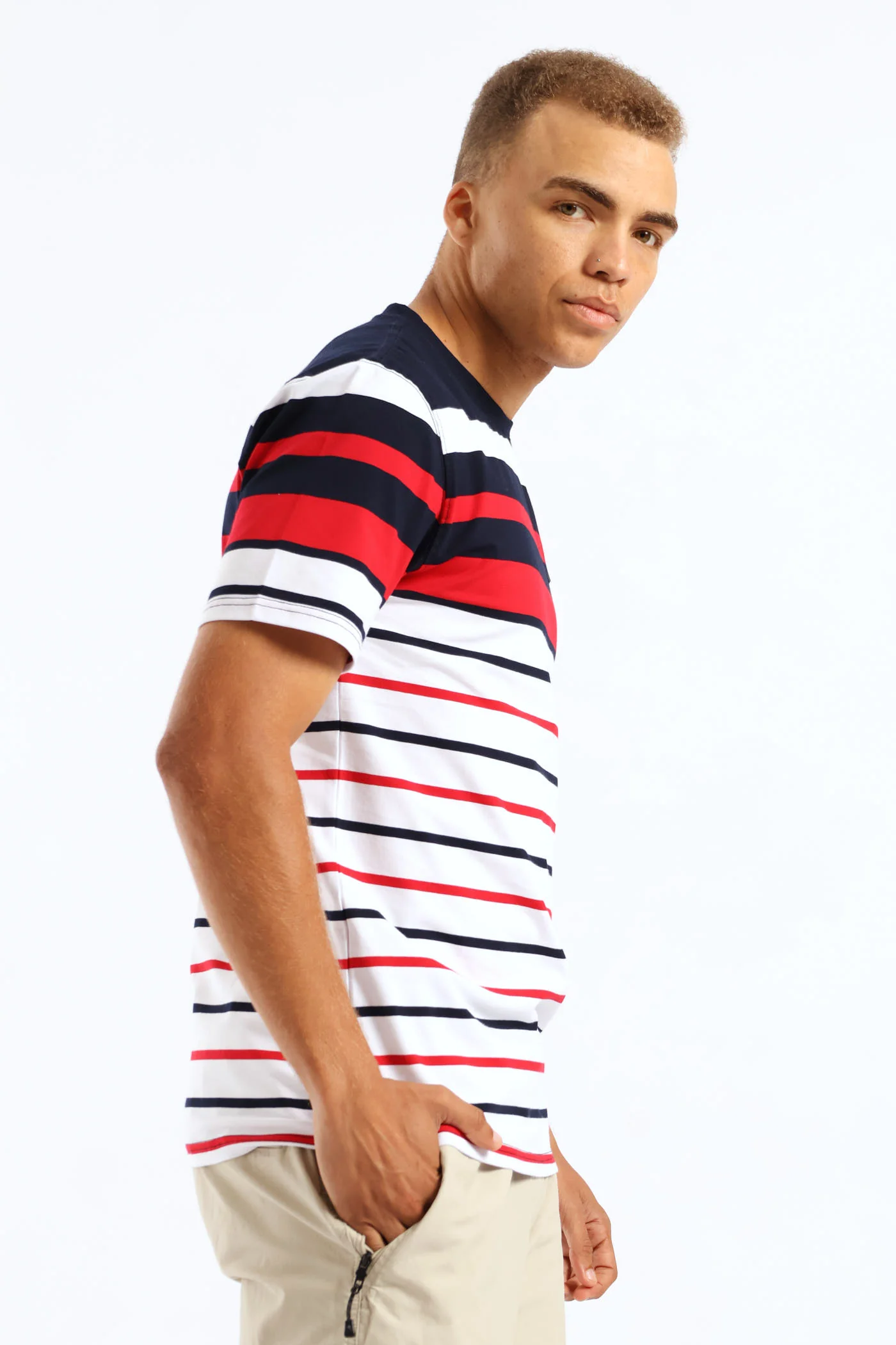 Menton Tee - Navy - Image 5