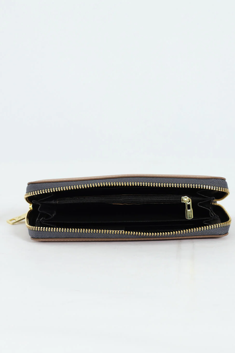 Meryl Smooth Zip Around Purse - Beige - Image 2