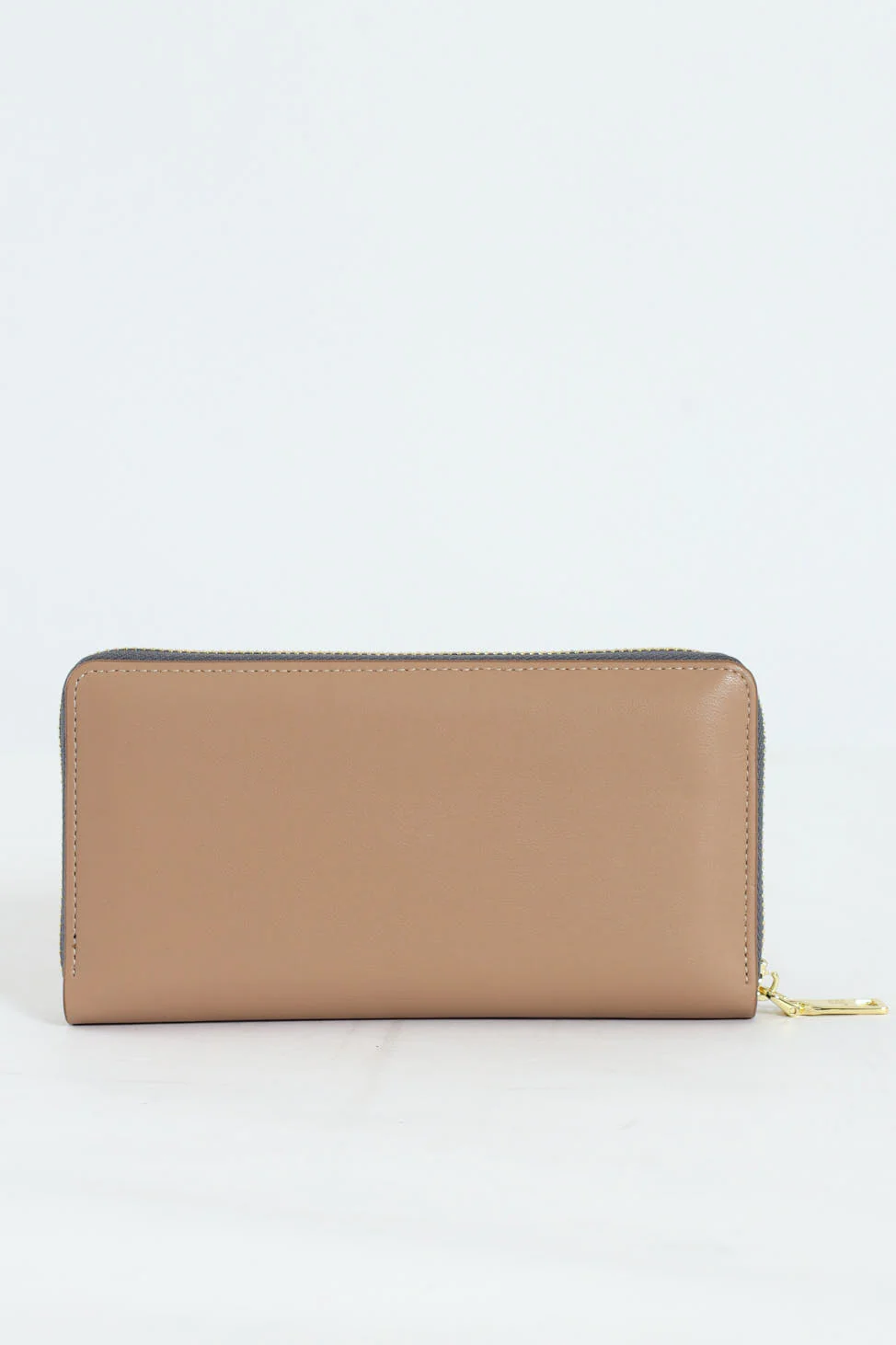 Meryl Smooth Zip Around Purse - Beige - Image 3