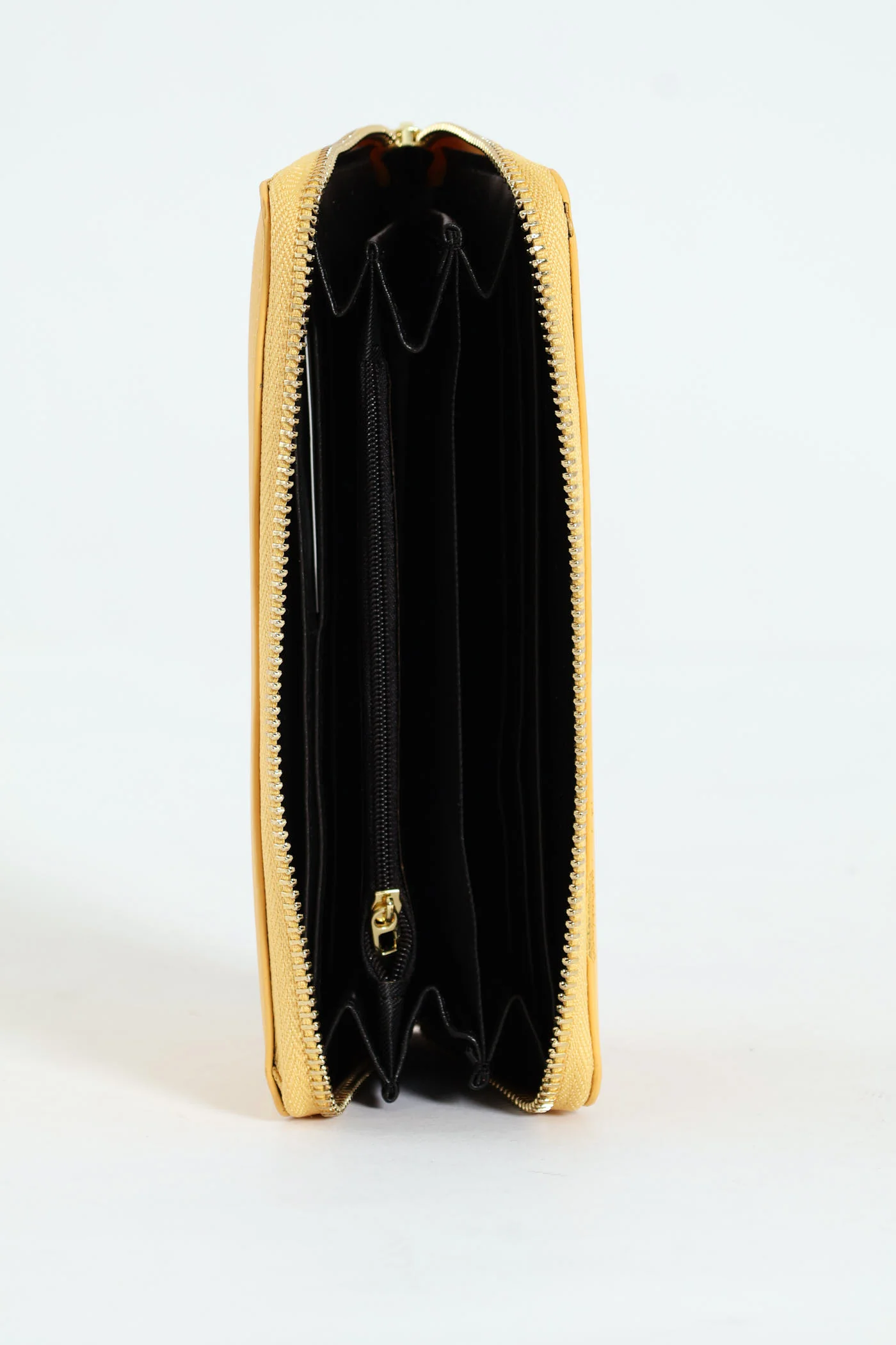 Meryl Smooth Zip Around Purse - Yellow - Image 4