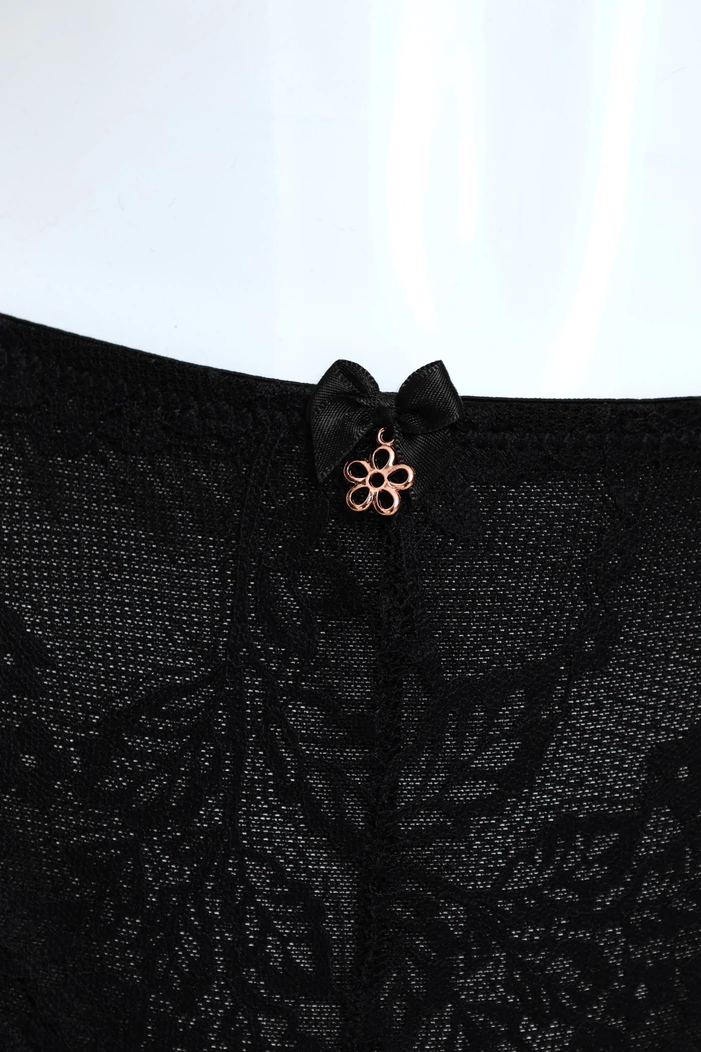 Mesh & Lace Brazilian Panty - Multi - Image 3