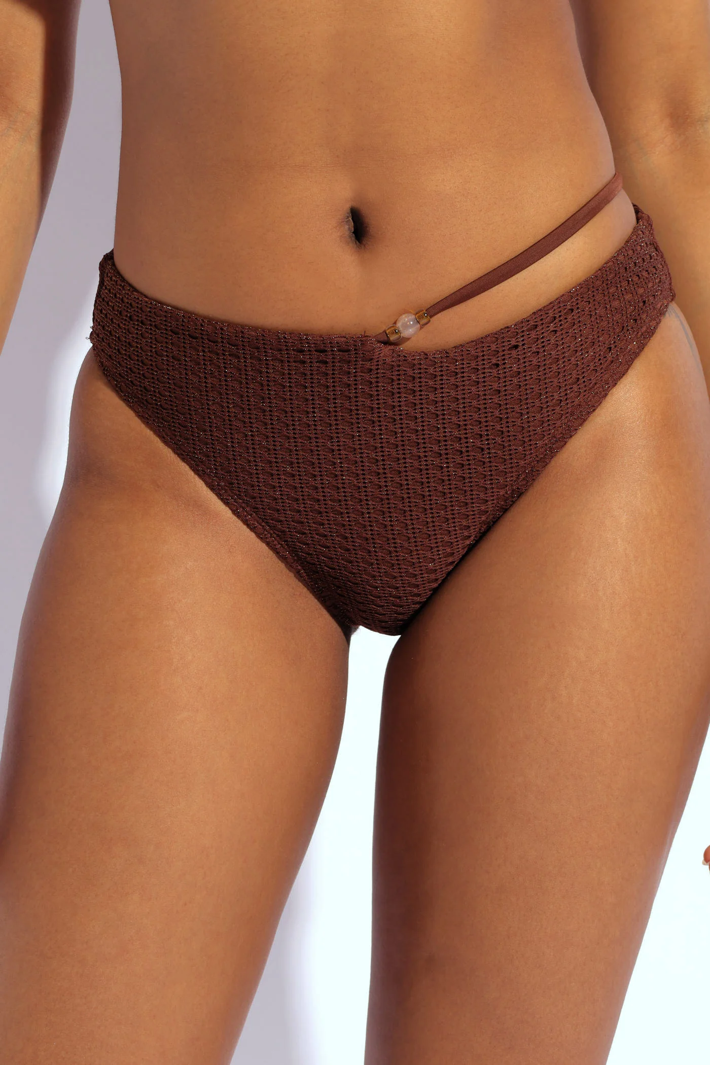 Mesh Bikini Bottom - Chocolate - Image 2